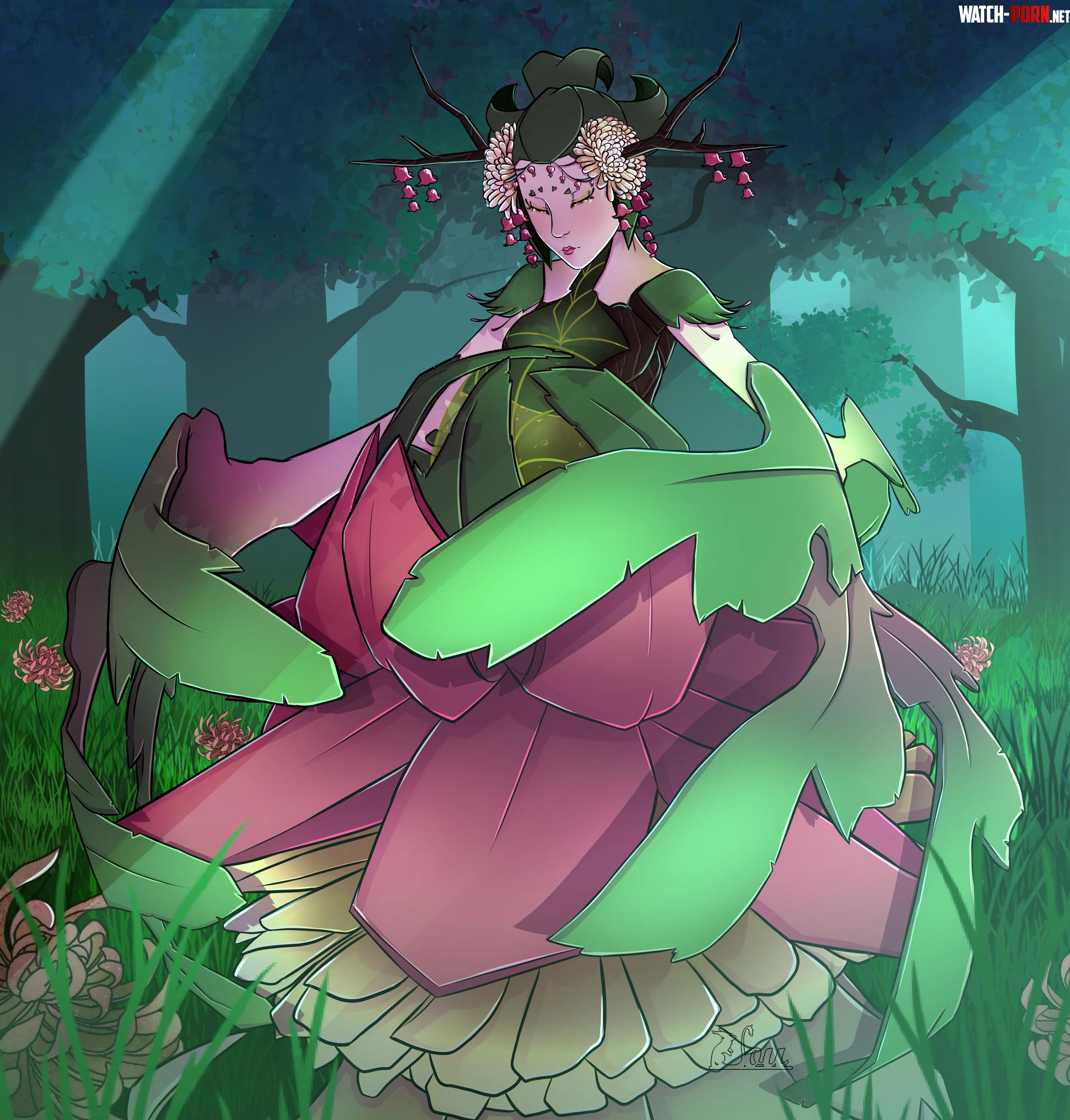 {image}muqinnyonbao[by me][dryad][chest vore][lore in comment] by MousyLou91