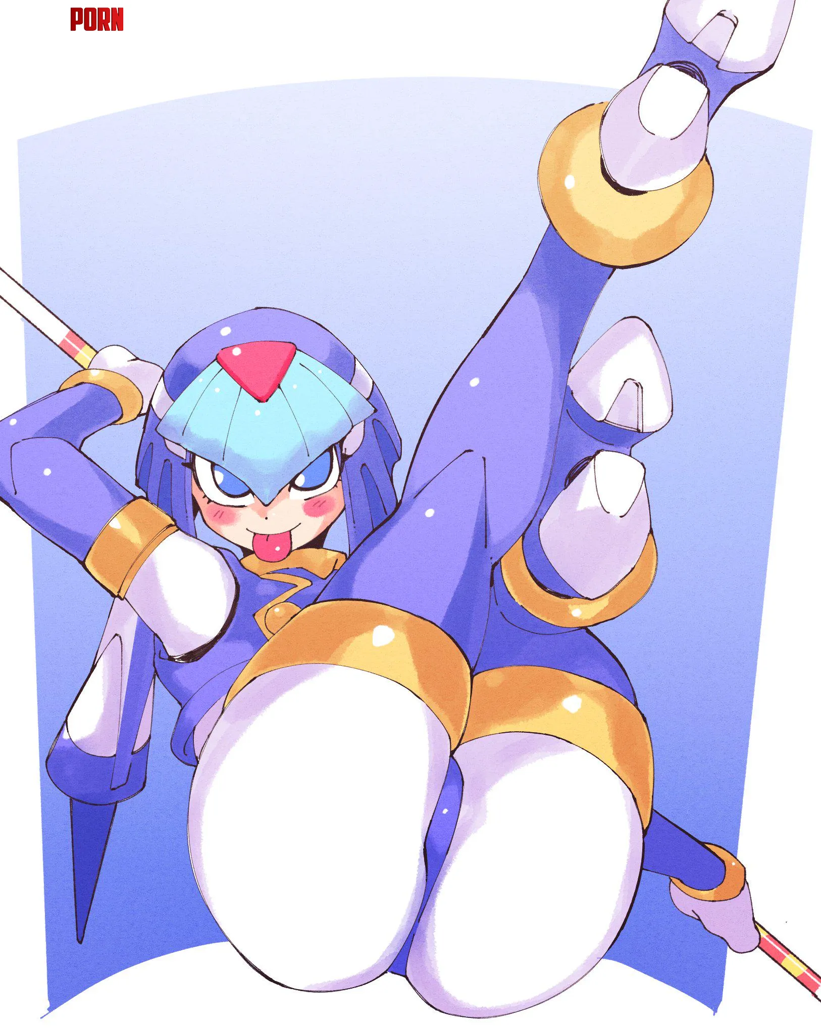 Fairy Leviathan sticking her tongue out (inkerton-kun) [Mega Man] by LafterMastr