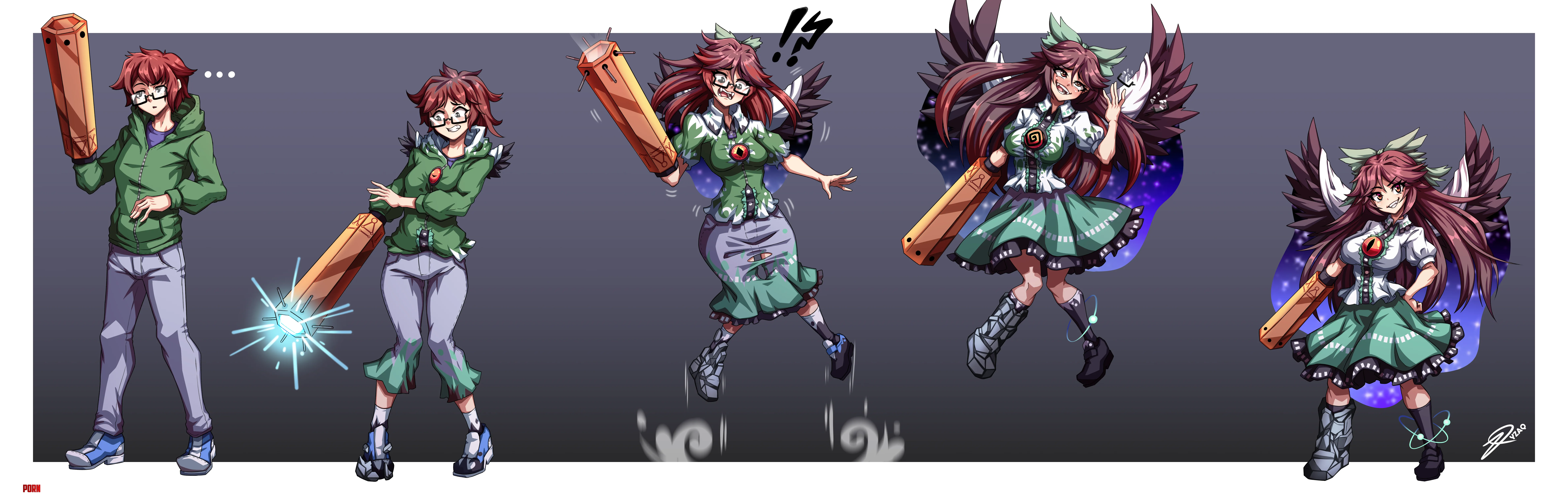 Utsuho Transformation (YzaqTF) by Walkwithabroom