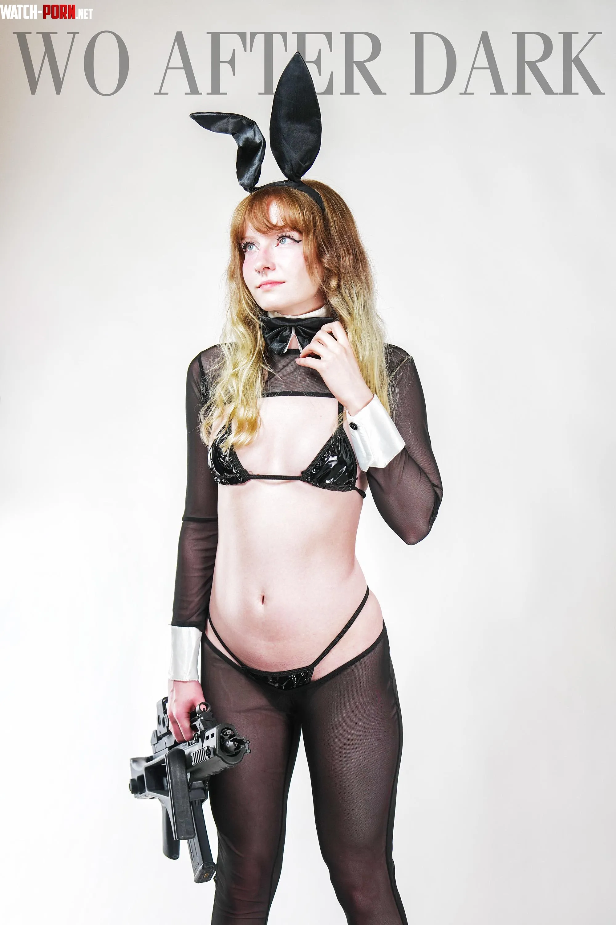 Reverse Bunny Suit with G36C by woafterdark