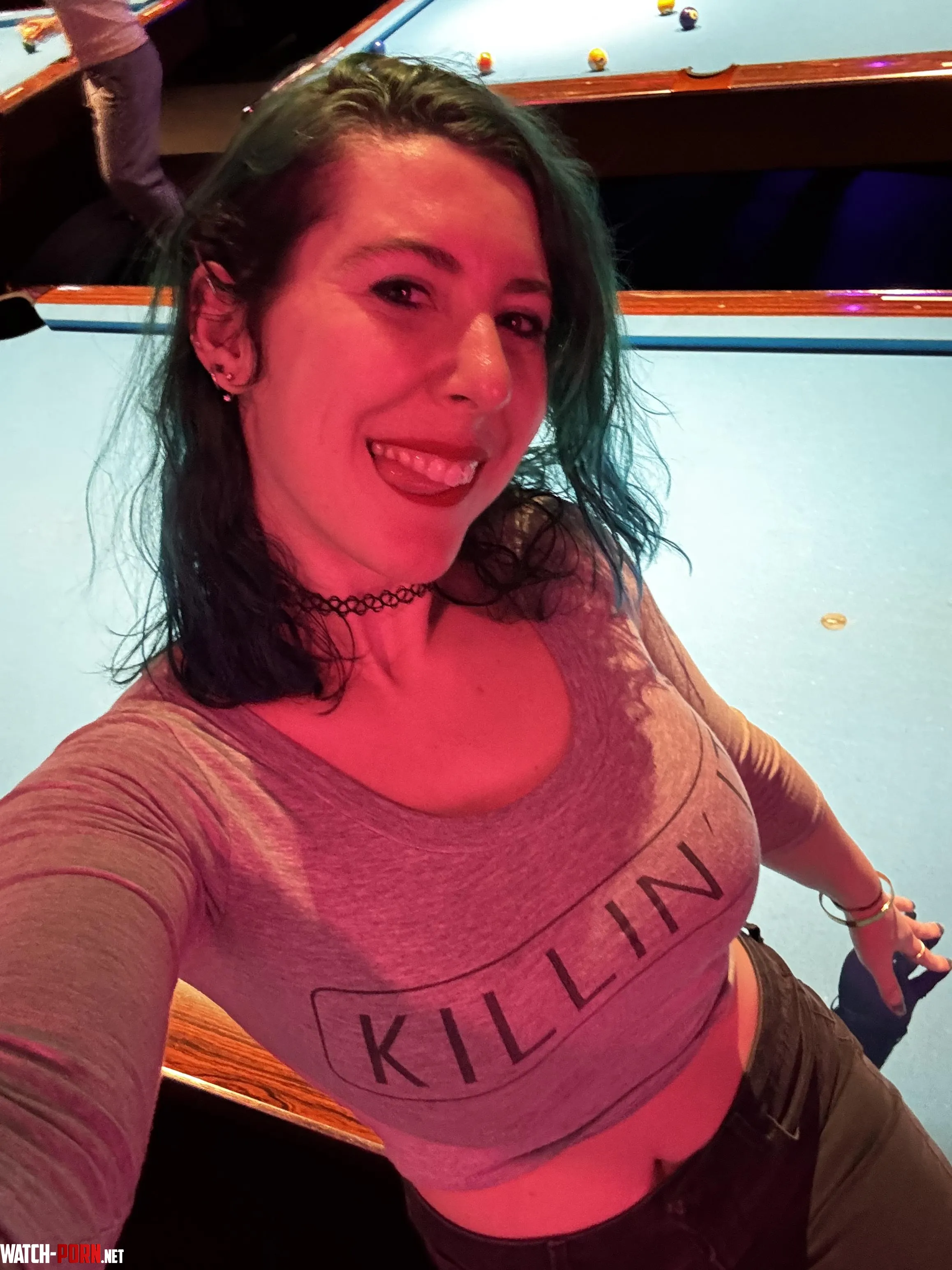 Croptop in the neon by sirenskiss3