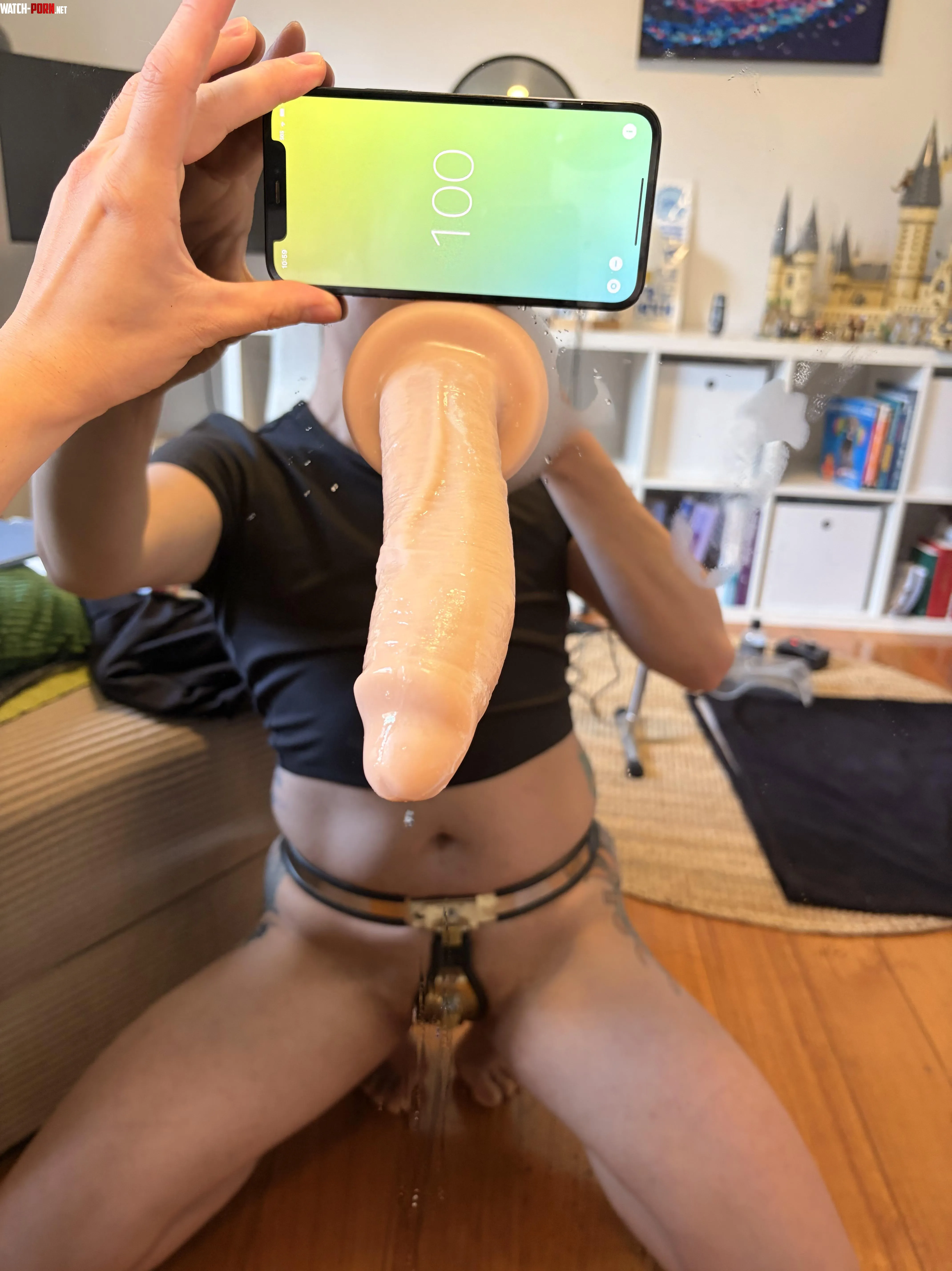 Working on becoming a better set of holes for daddy by ChasteCumToy