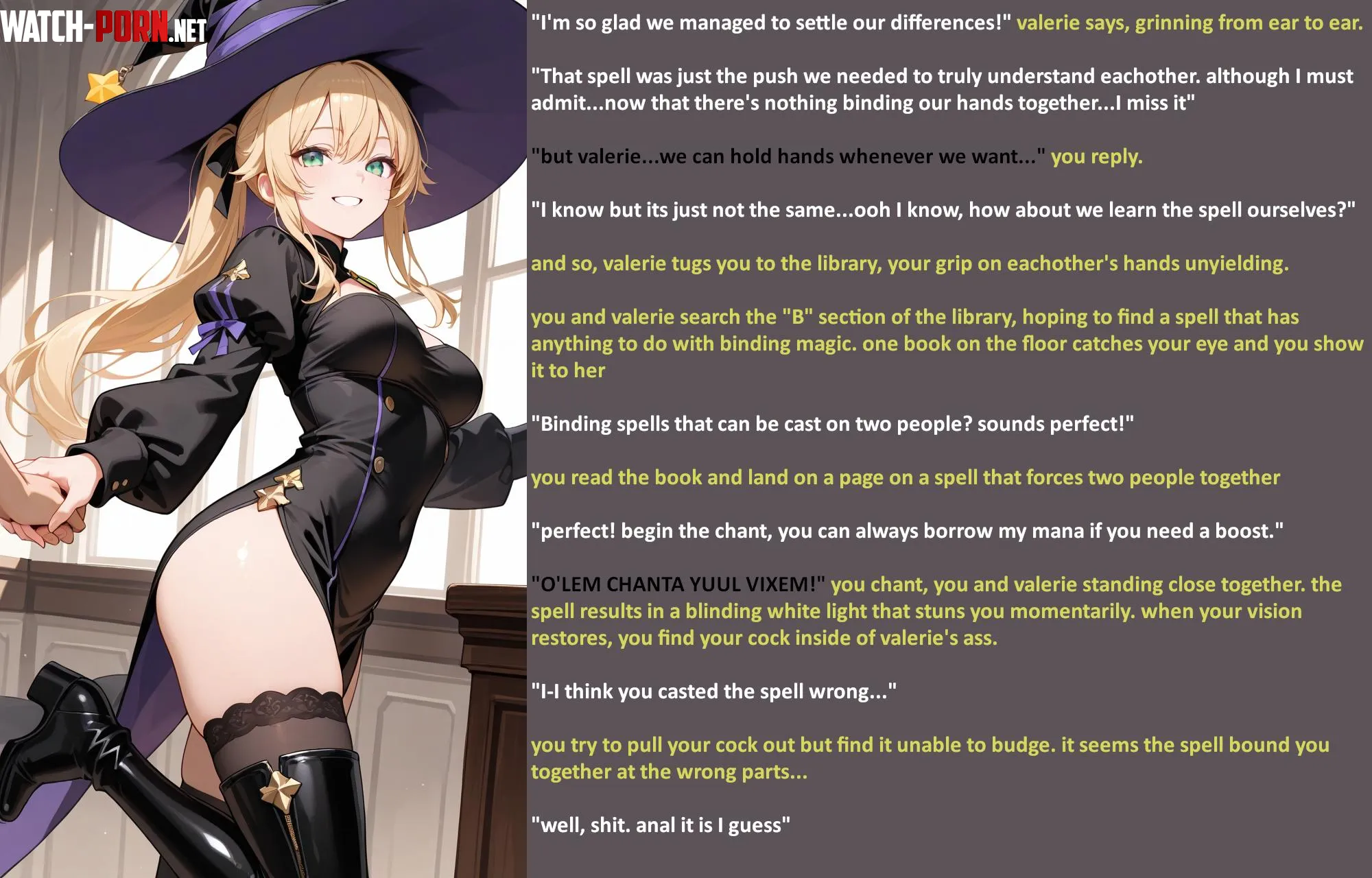 Magically bound to your rival (part 3) [Fantasy] [Anal] [Wholesome] [POV] [AI Art] by NSFWilliam69