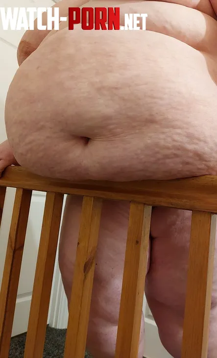 Don't know how I did not break the railing with this huge belly. by brandibellissbbw