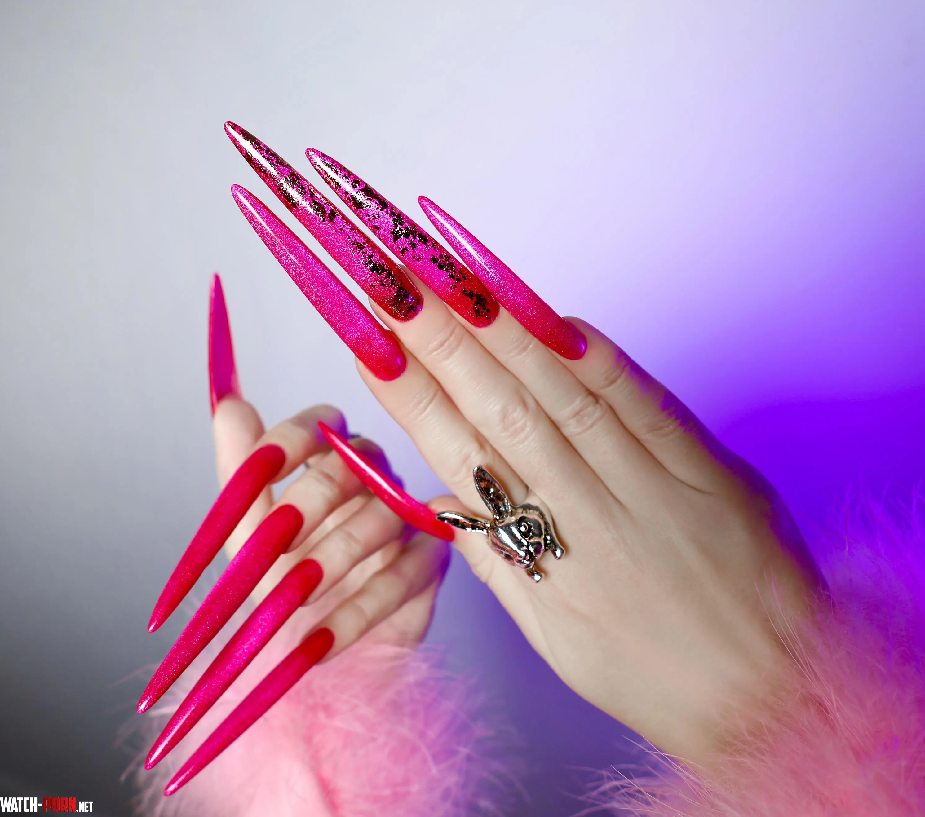 My new pink barbie nails by Allison_BratzDoll