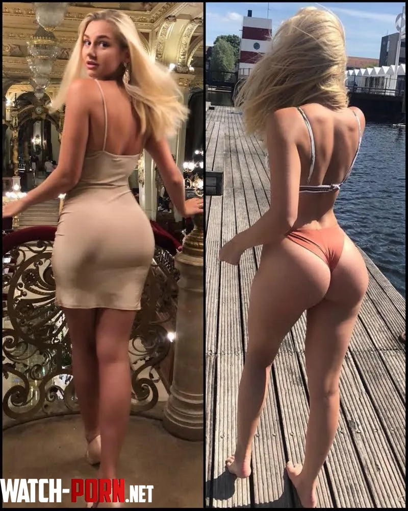 Blonde bimbo with a perfect bubblebutt by [deleted]