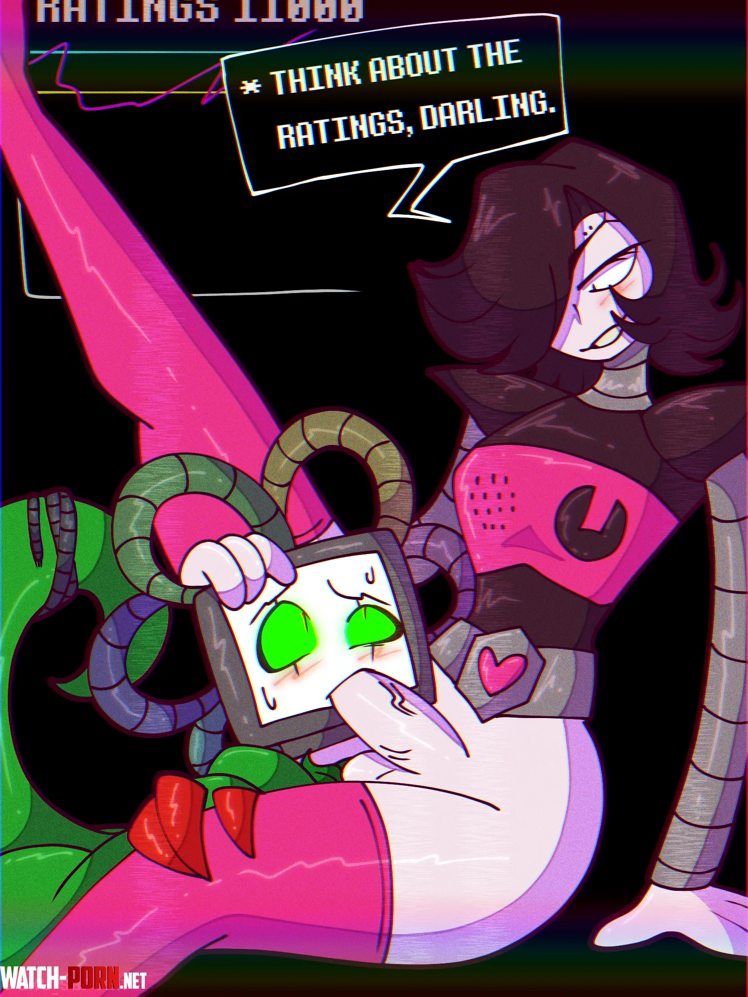 [Flowey] and [Mettaton] (Raku Sarvin) by WeirdAndShameless