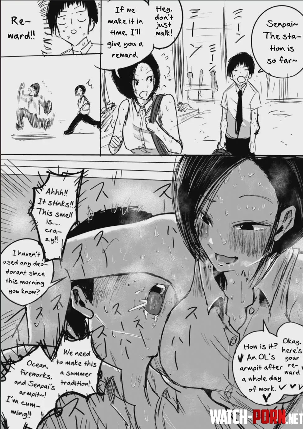 Senpai armpits after job really sweaty and delicious🥵😋 by Square-Paper-2846