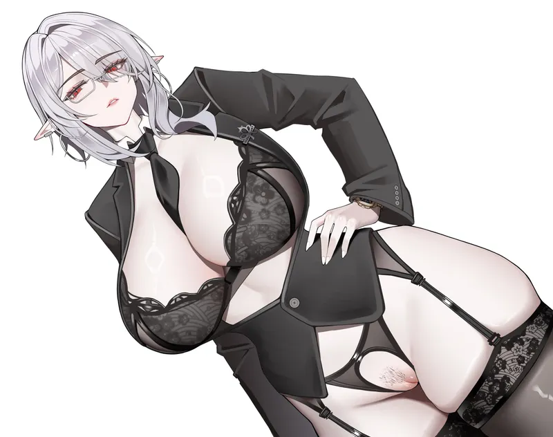 Thumbnail Embracing the Beauty of OL Gladiia from Arknights - AnimeMILFS