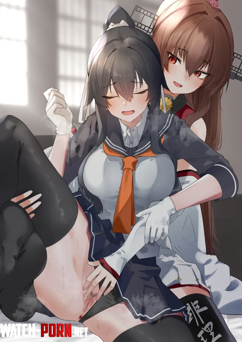 Yamato fingering Yahagi (z/トルオール) [KanColle] by llamanatee