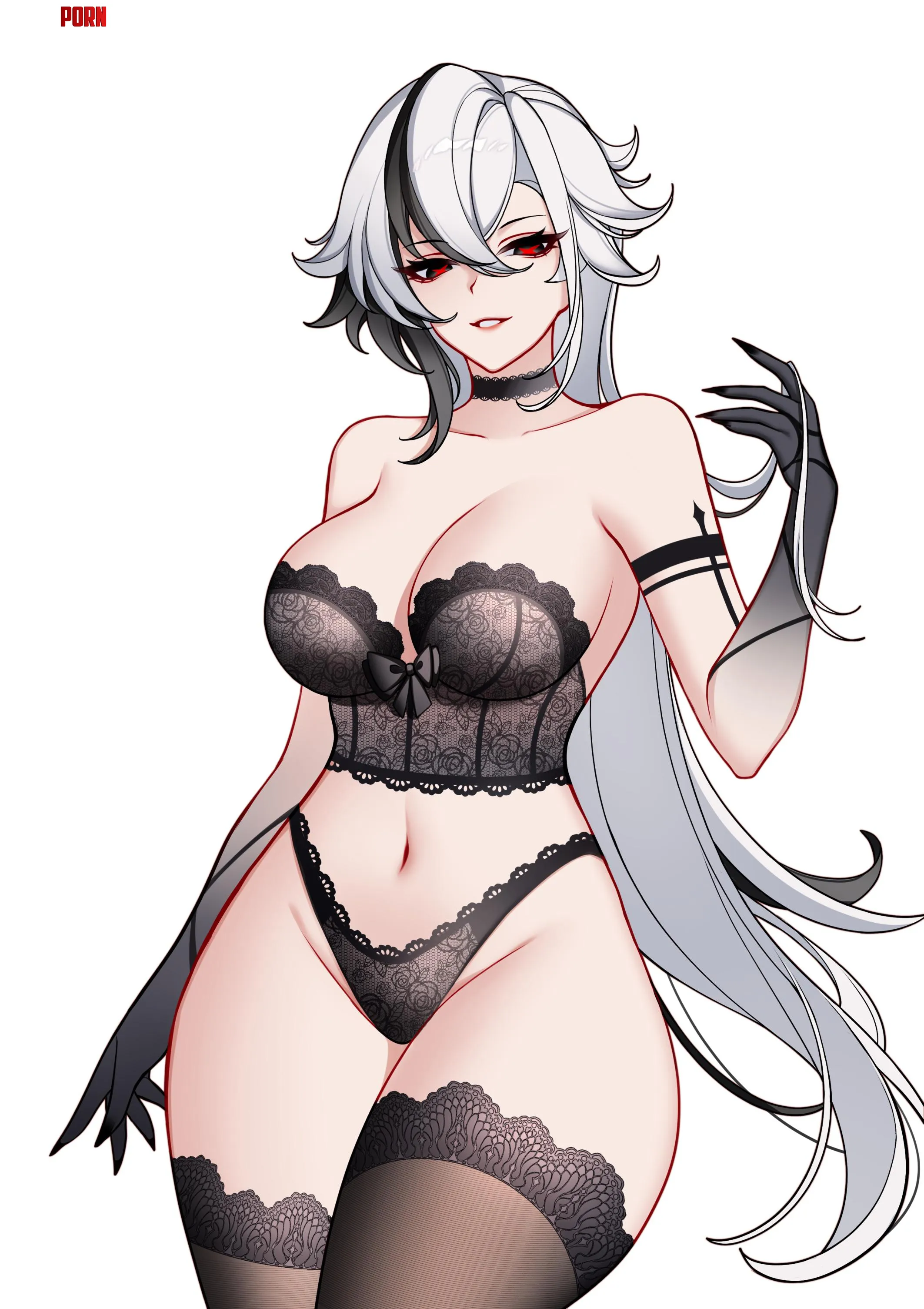 Mommy Arlecchino (Charlie Purrito) [Genshin Impact] by destinyherowolf