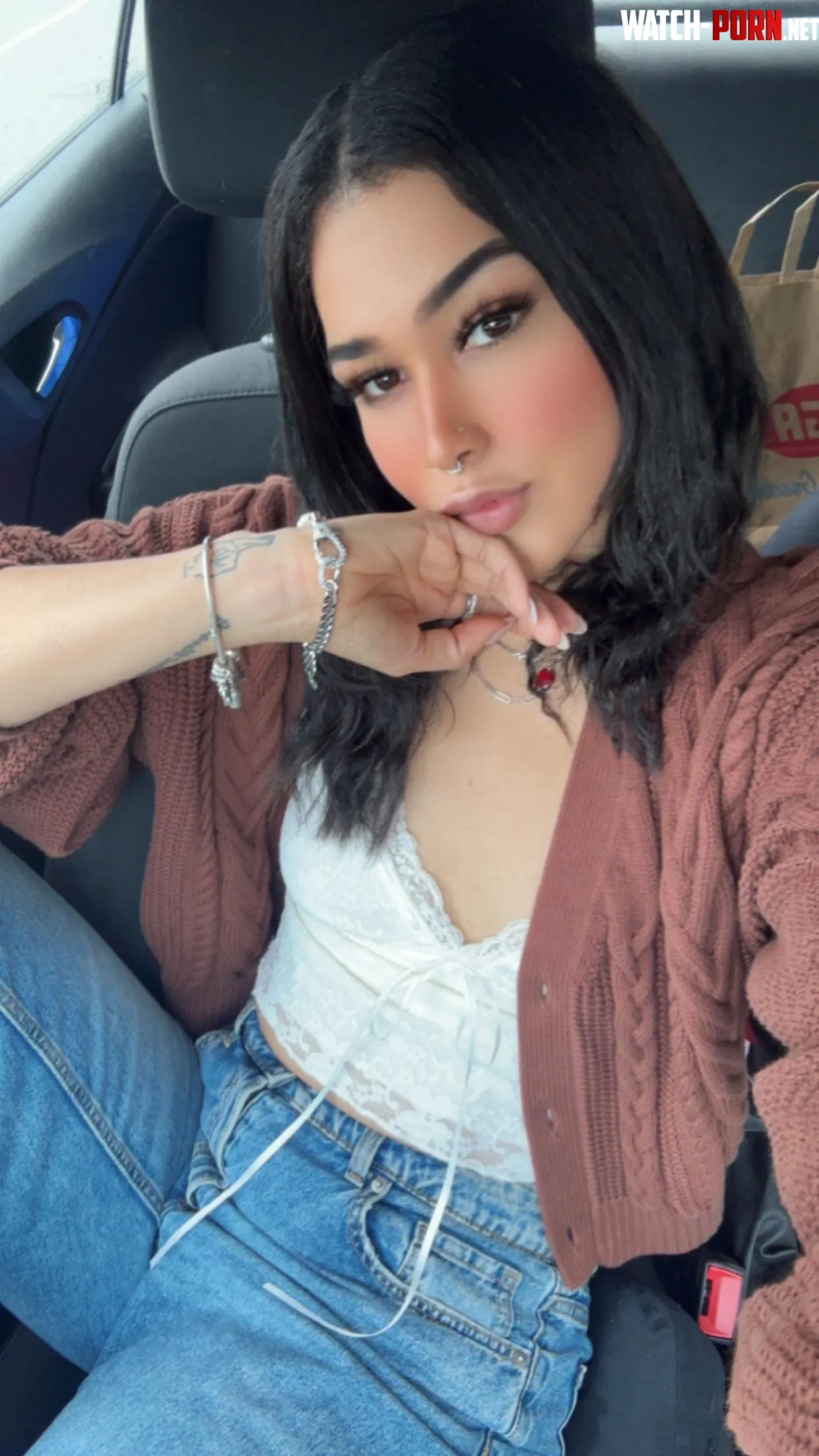 Bored waiting for the ferry 🤷🏻‍♀️ black/white by Beaniebaby999