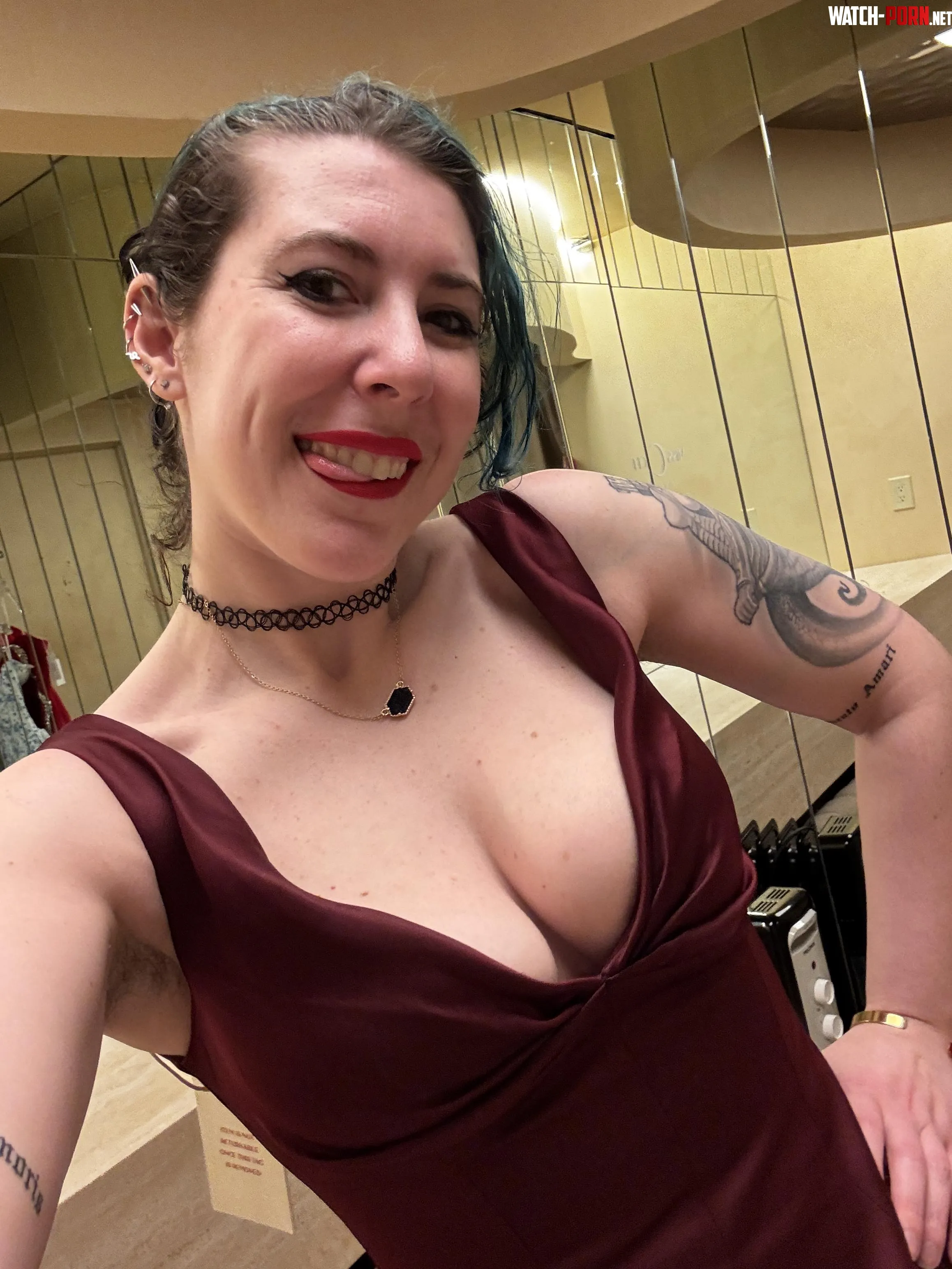 All dressed up cleavage by sirenskiss3
