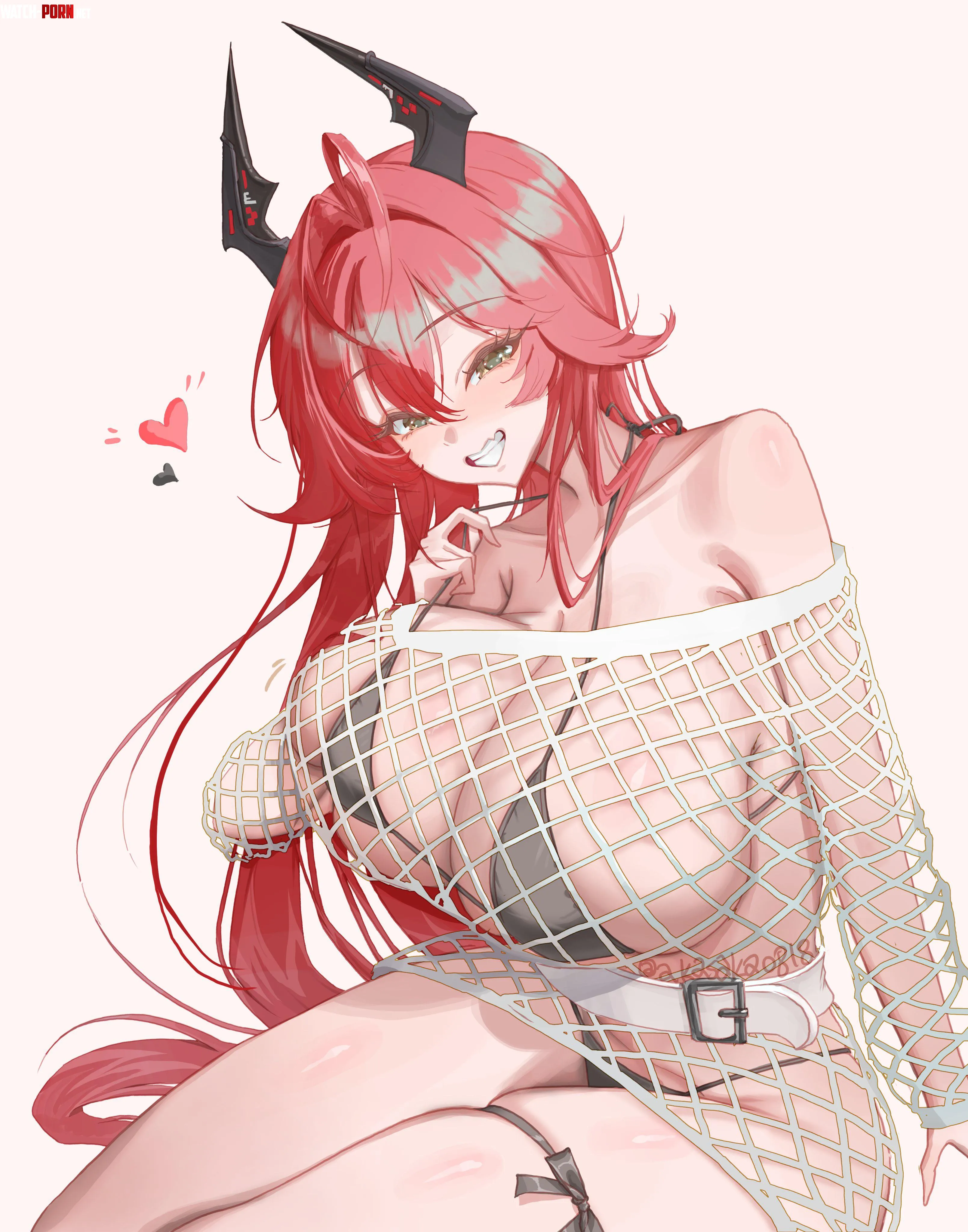 Red Hood in fishnets (akasaka0818) [Nikke] by MillionHypotheses