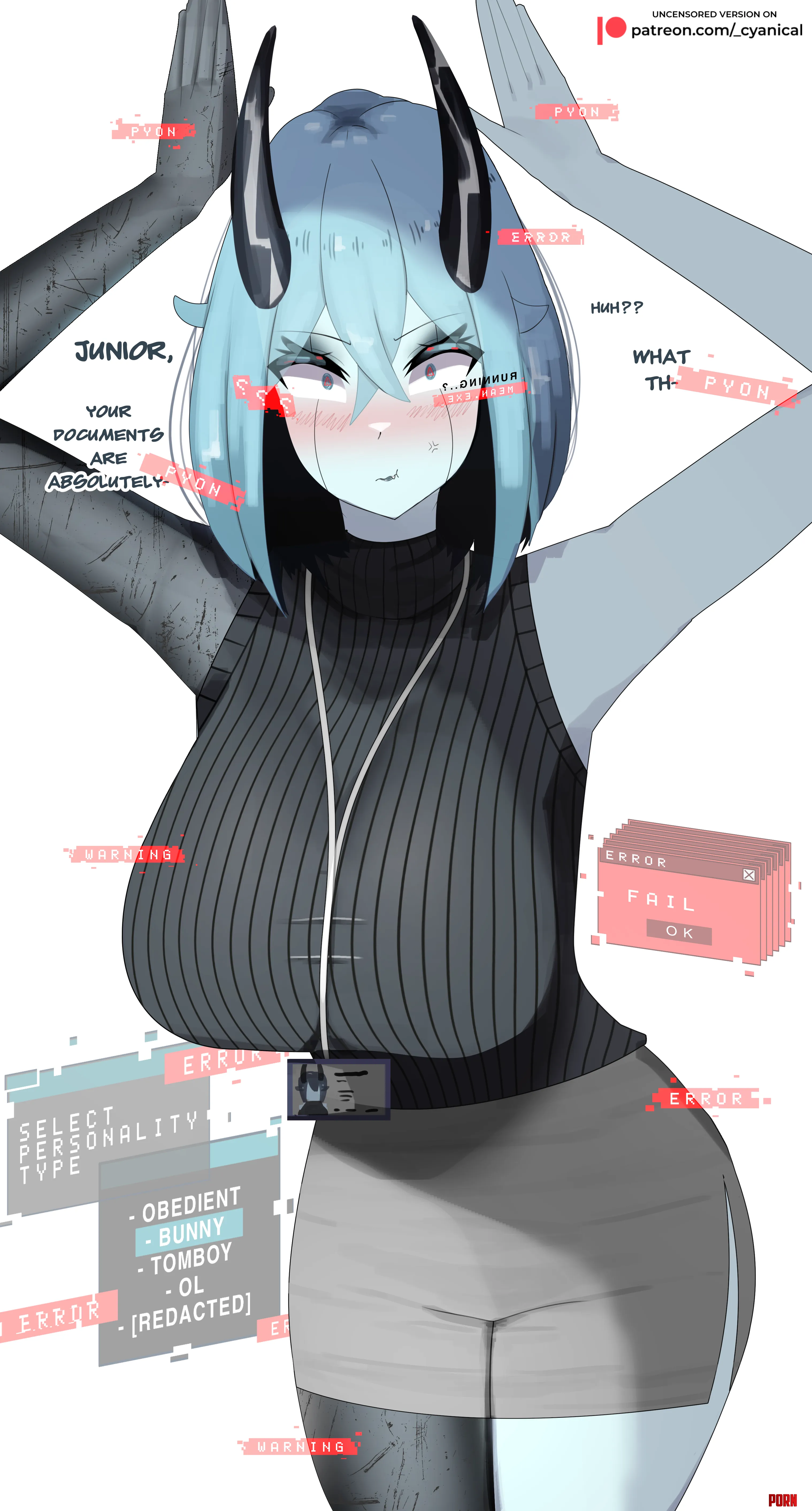 She Loaded The Wrong Personality [OC] by -Cyanical