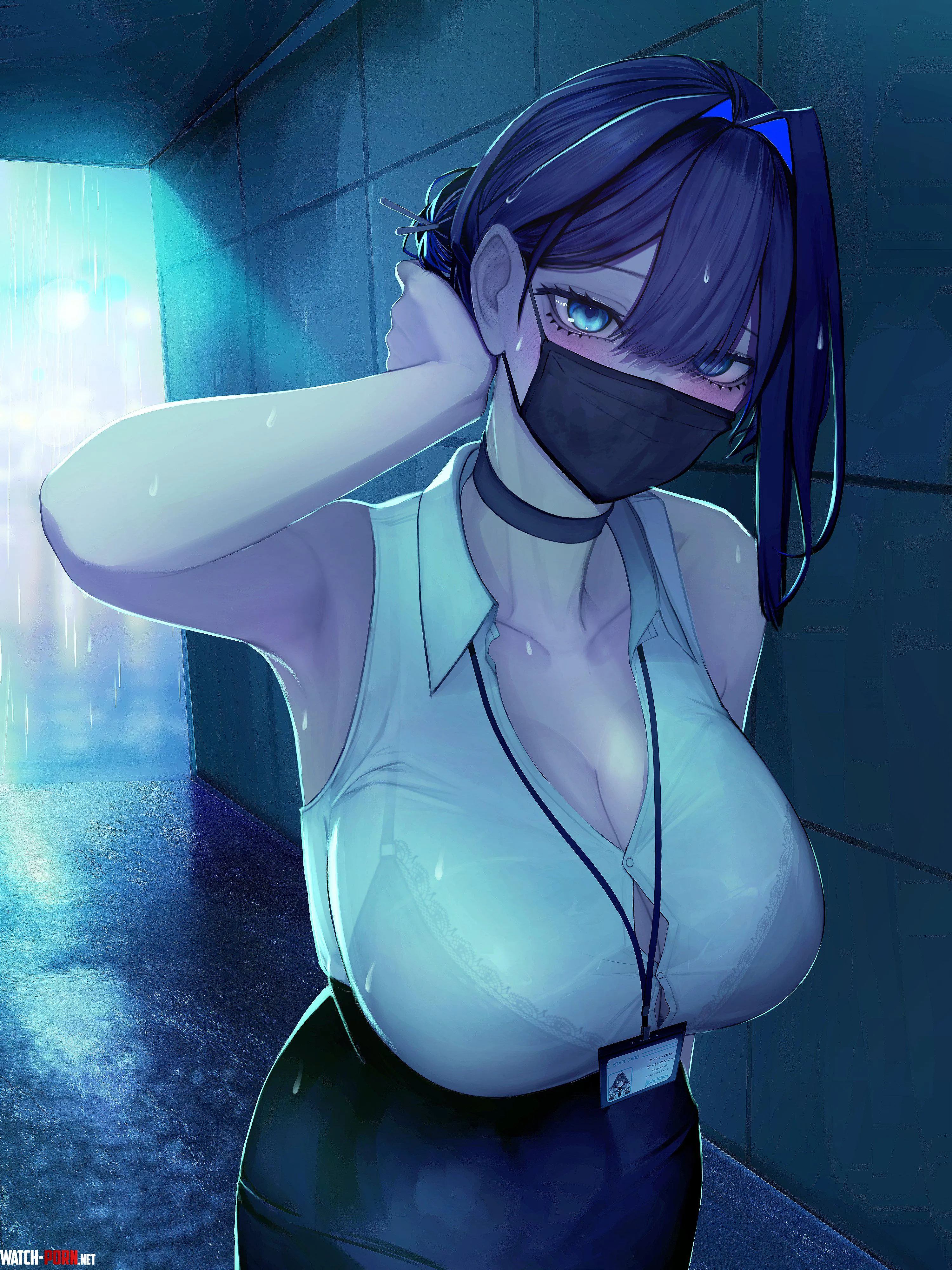 OL Kronii in the rain (@_sojuice_) [Hololive] by x54dc5zx8