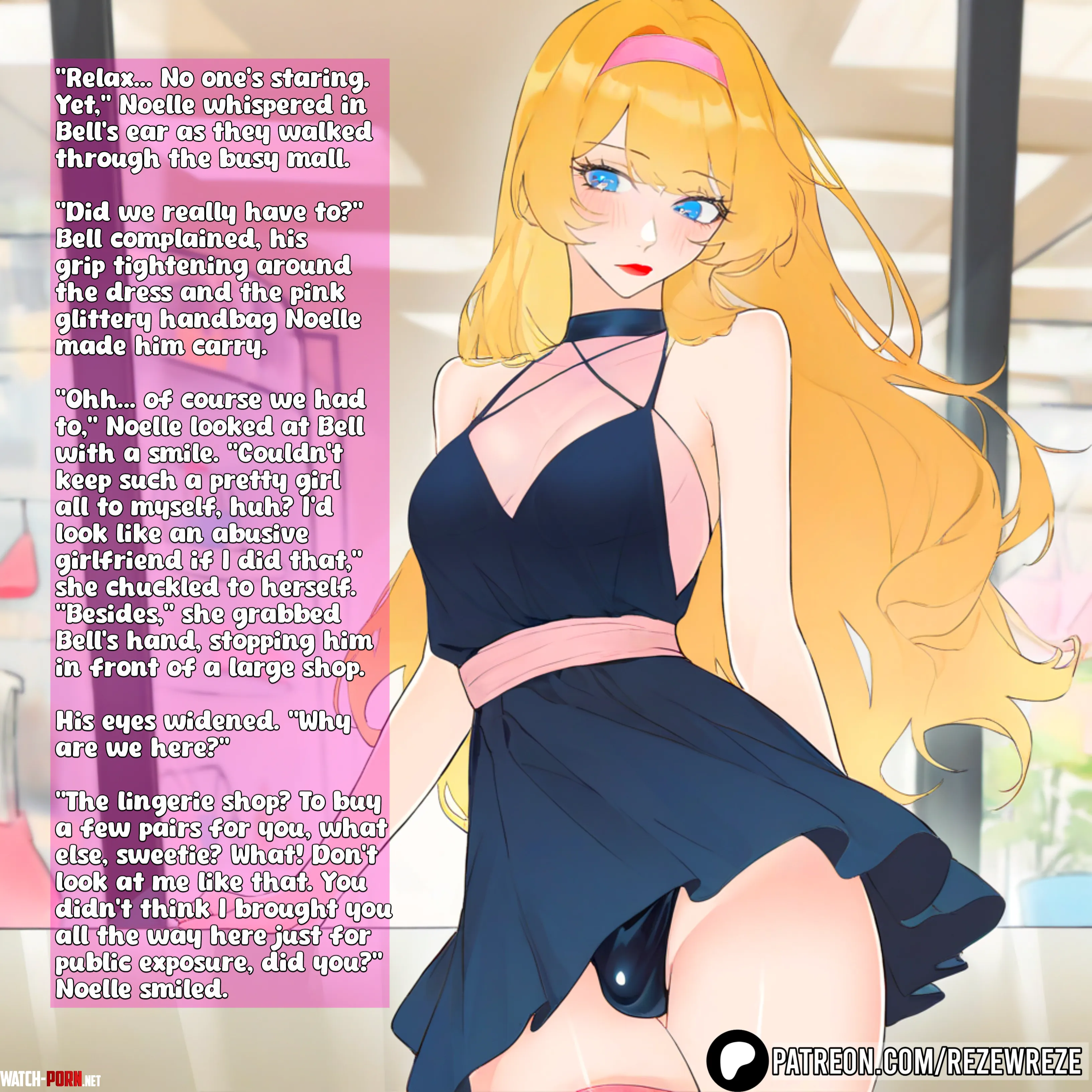 Public outing and Lingerie Shopping - Feminization Caption by Rezewreze