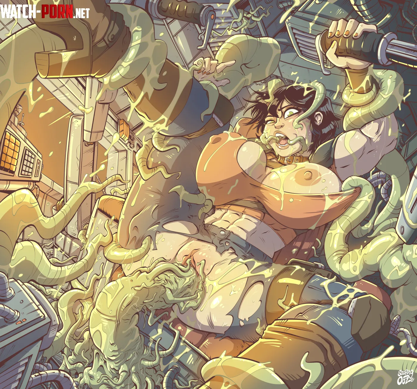 Tentacled Space Pirate (seepingooze) by EnigmusPrime