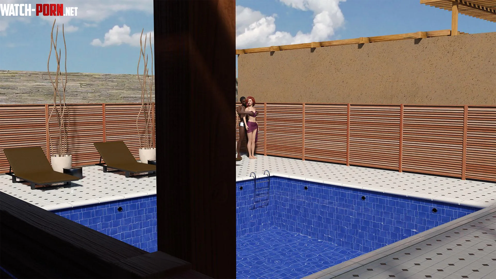 Angie at the Pool in My Summer of InsanErotica by insanerotica