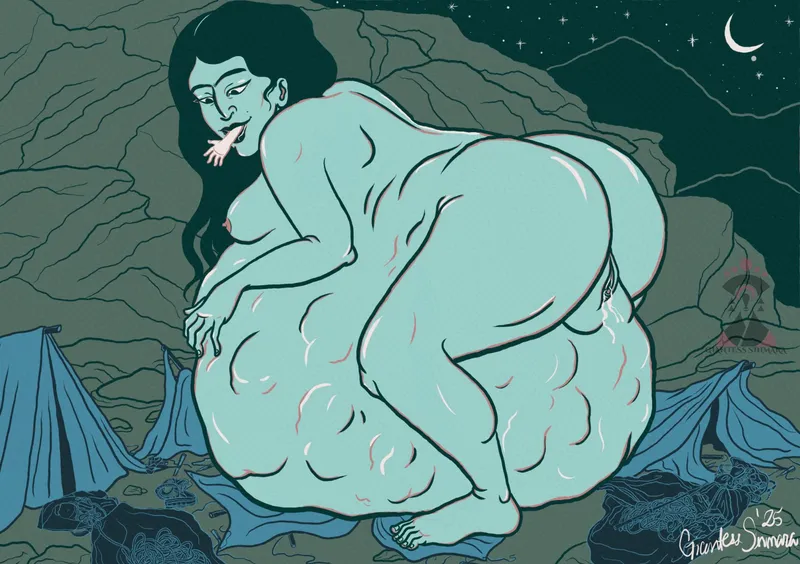 Thumbnail Mountain Giantess Devours Climbing Party: Vore Delight