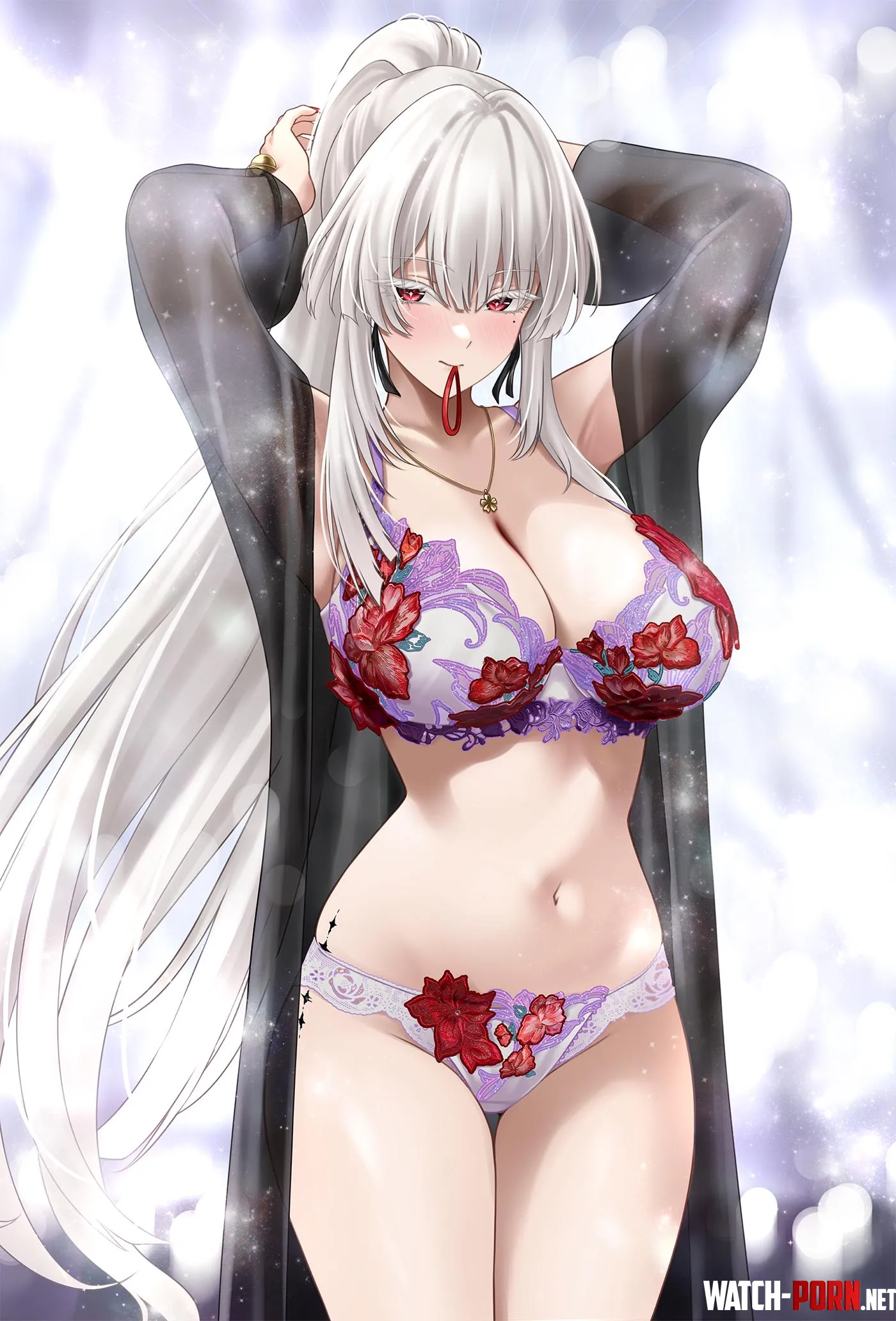 Hiyuki in lingerie by xSaviour_N