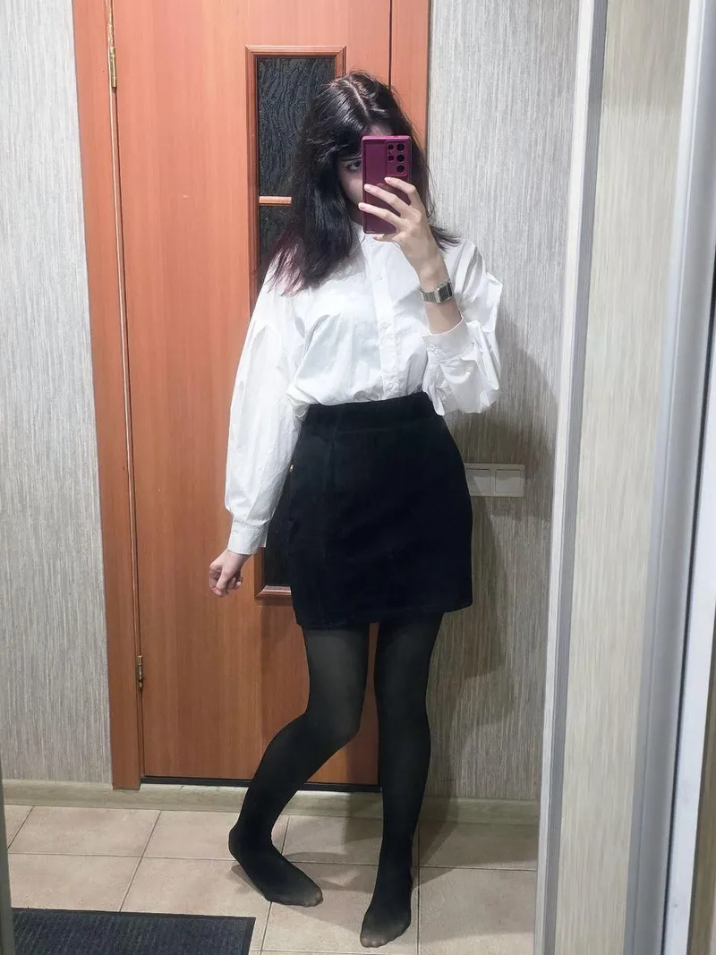 Thumbnail pantyhose are the perfect finish to my fav outfit by lunarwhisperq