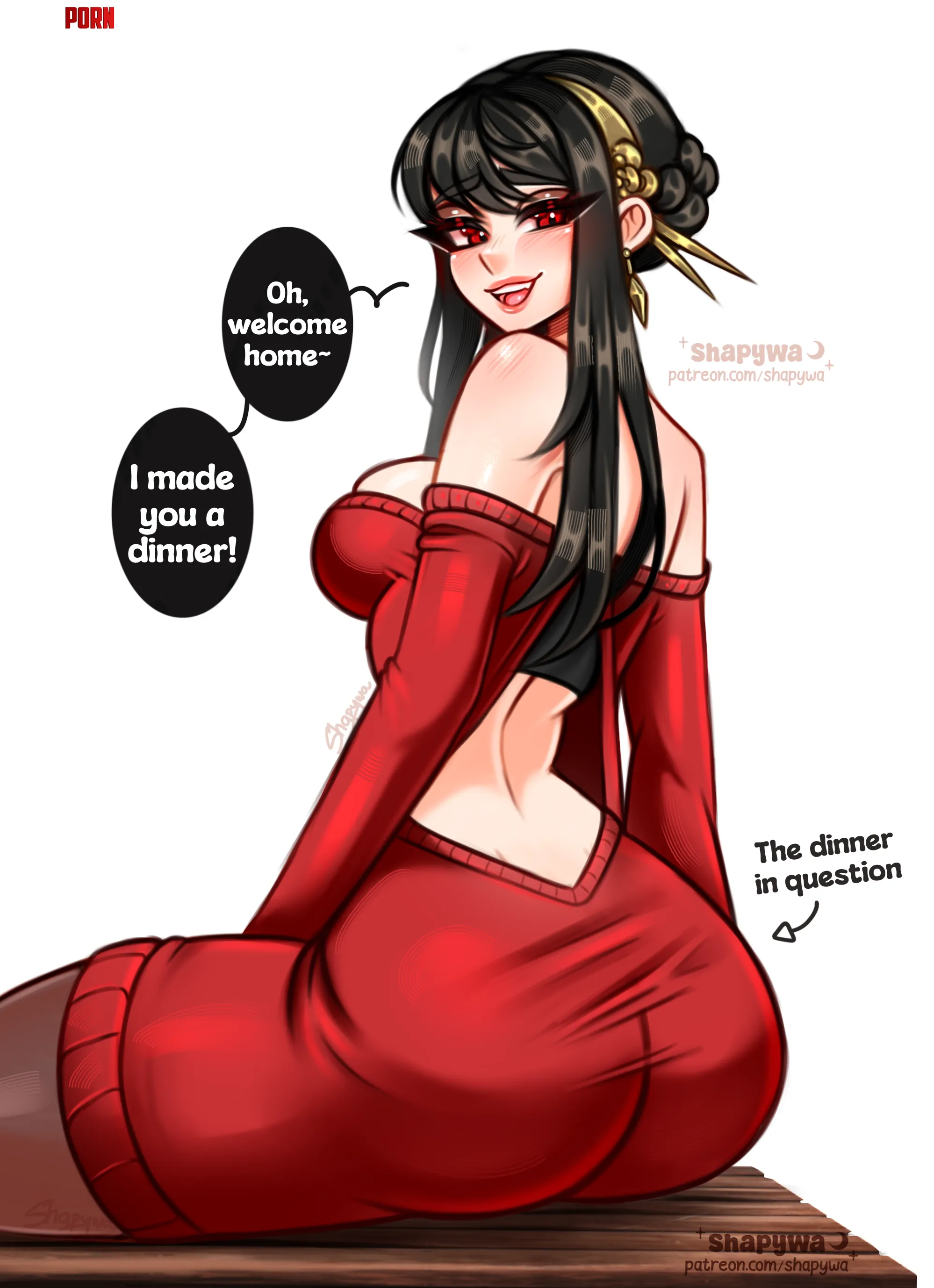 Yor's dinner 🍑 by @shapy_wa by Shapywa