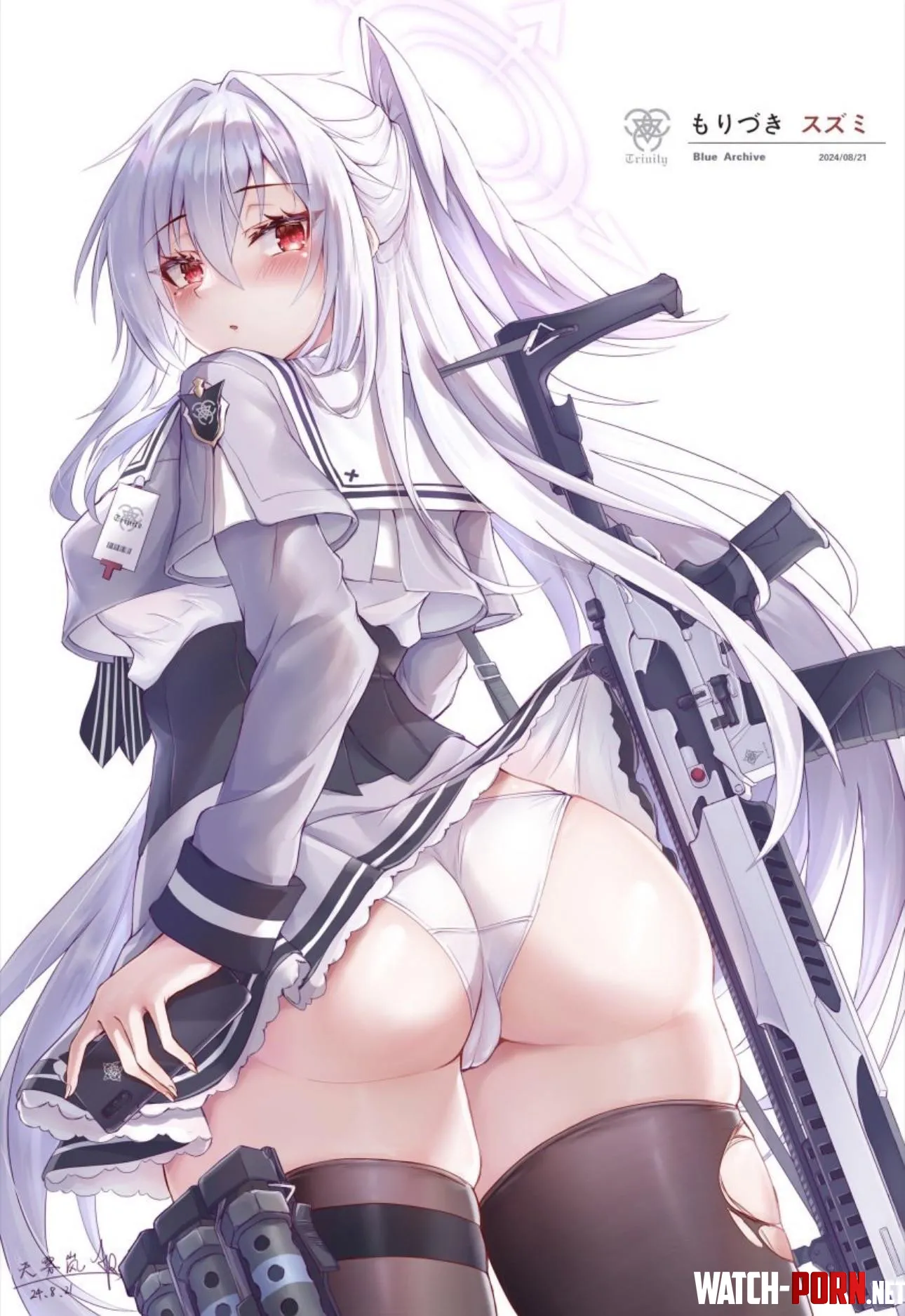 That ass makes my brain overload (Blue Archive) by Administrative-Cat1