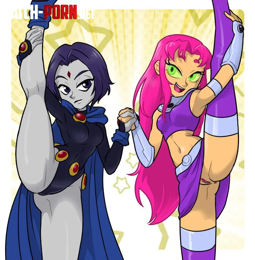 Raven x Starfire (centinel303) [Teen Titans] by Affectionate_Fact183