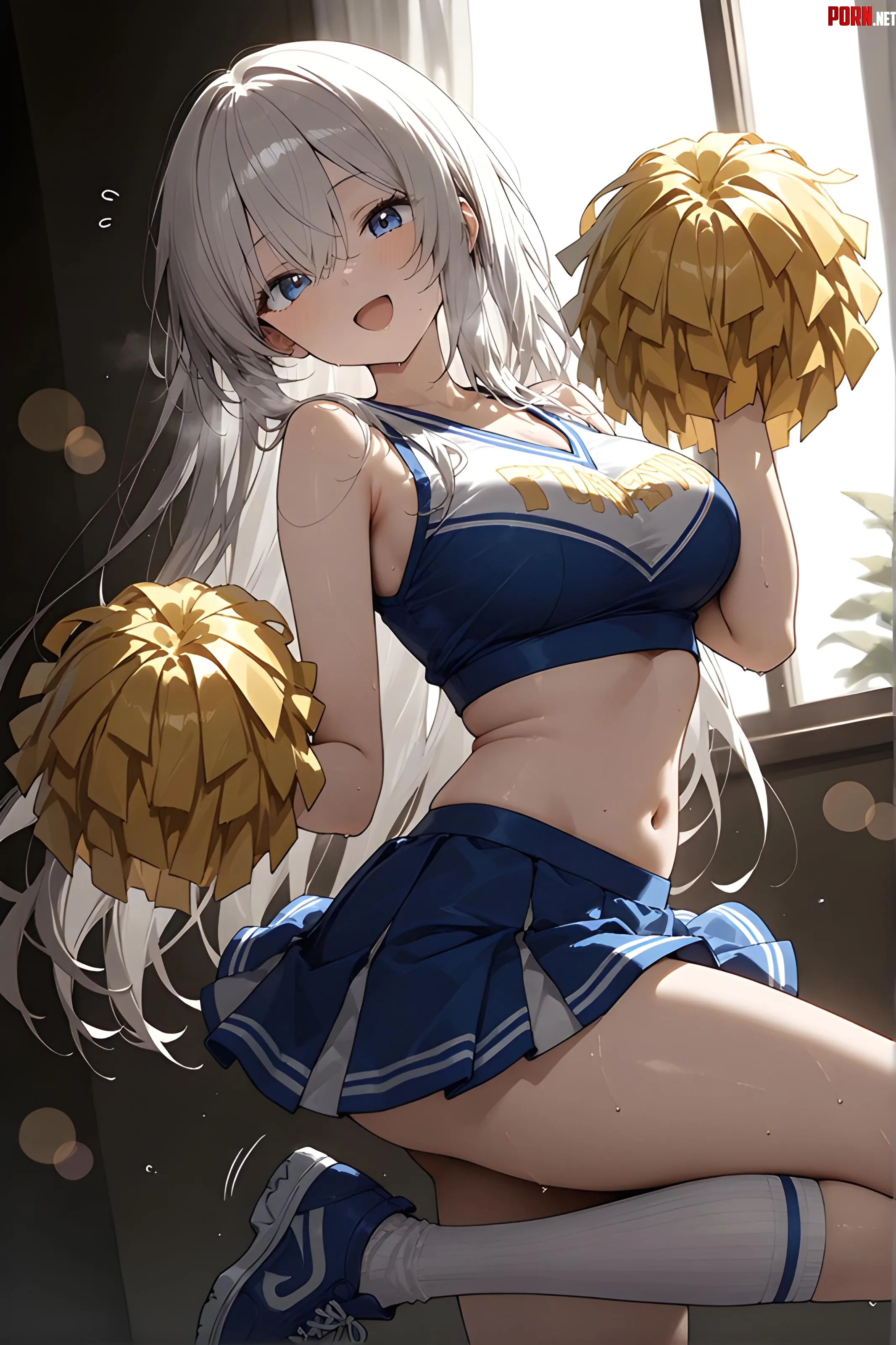 Silver-Haired Cheerleader by WoolsonDaSheep