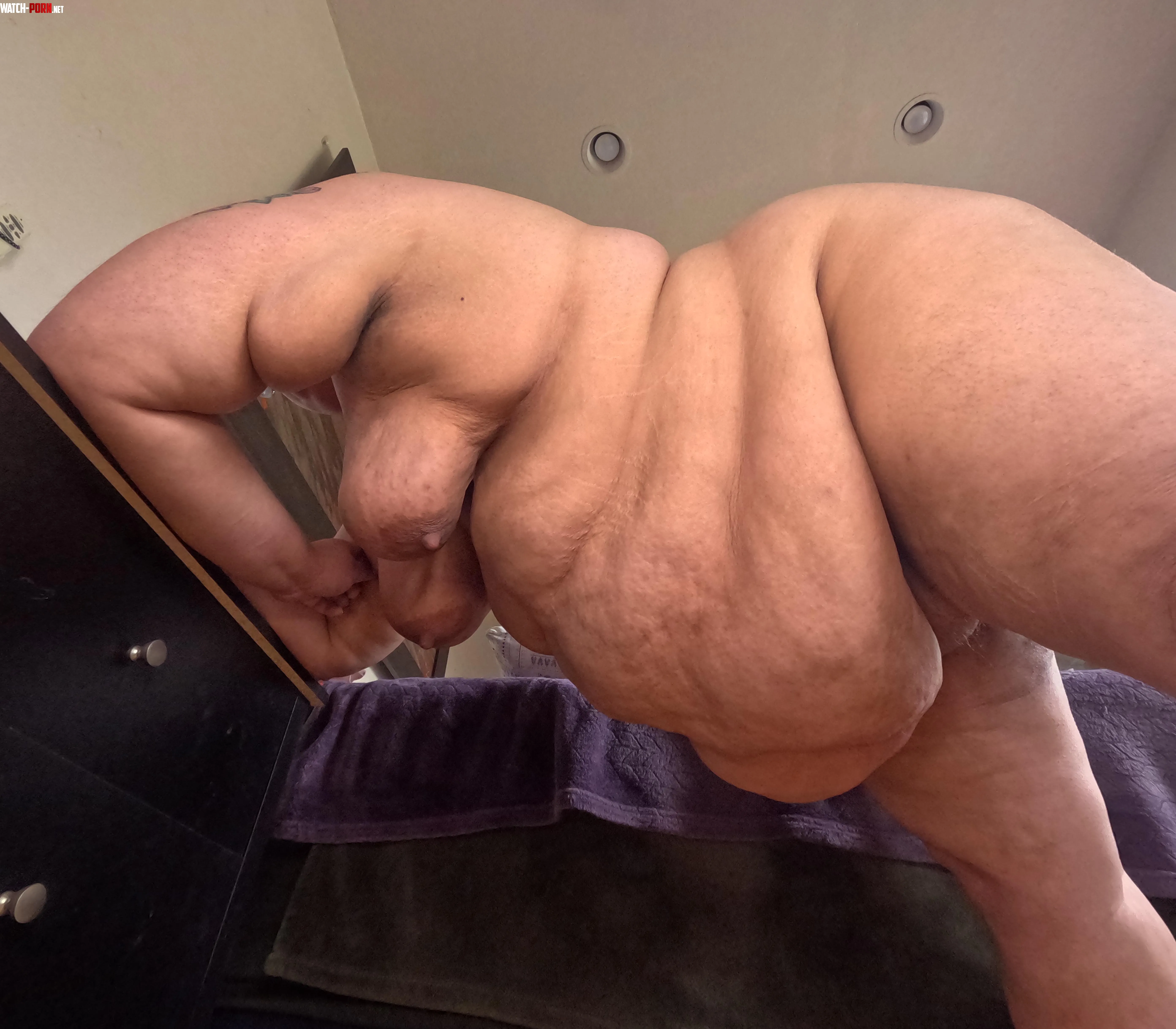 Bent over and letting it hang by Juniper_Moans