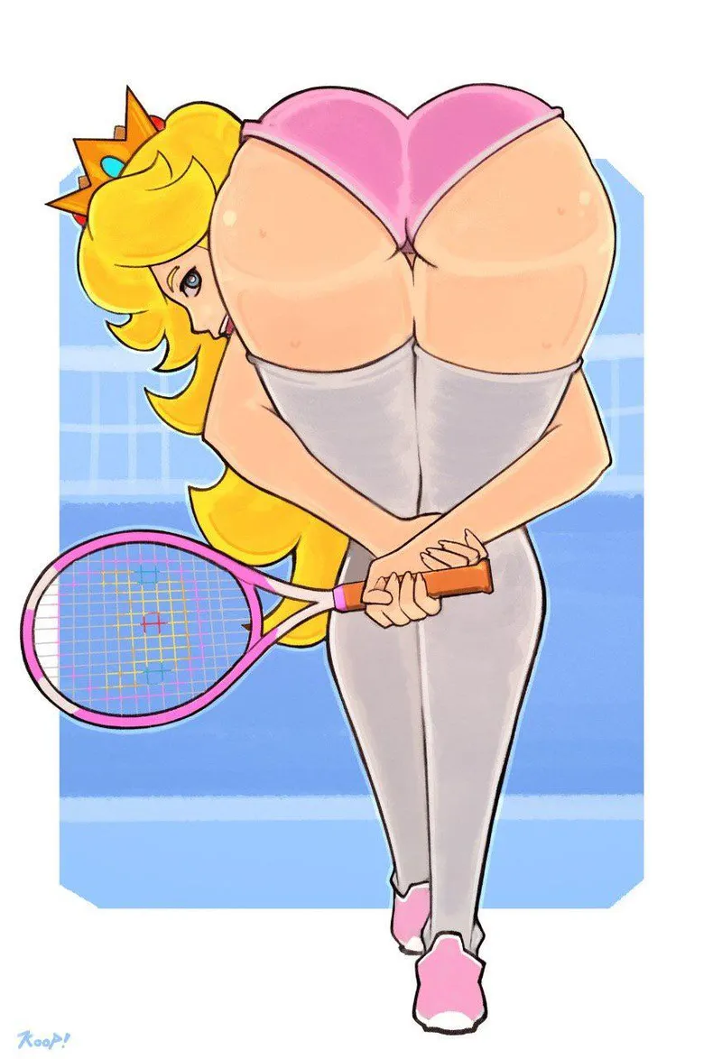 Thumbnail Peach needs a tennis partner, are you tough enough? (kooprite) by PeachDriplet