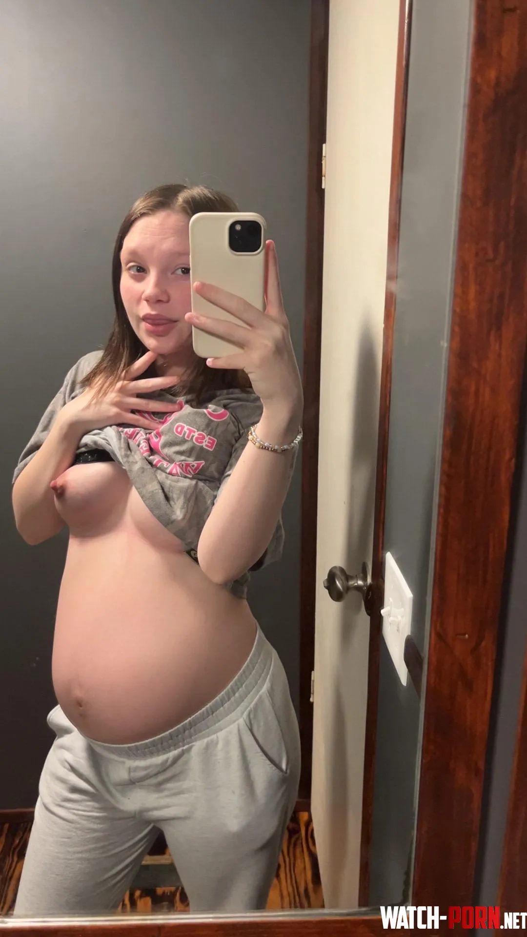 My pregnant boobs only grew so much by YourFavPrincess25