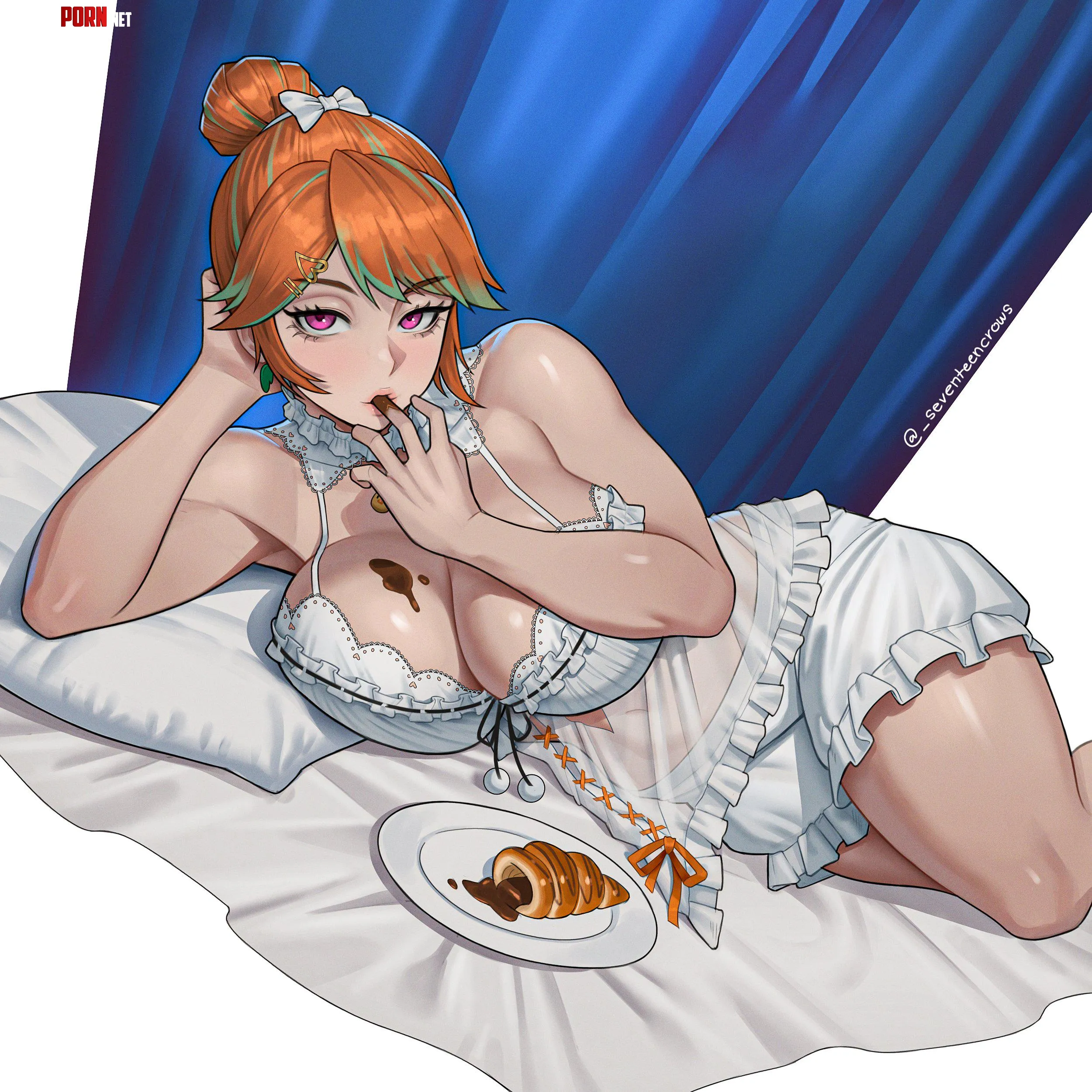 Kiara x Croissant [kʁwaˈsɑ̃] (@_seventeencrows) [Hololive] by x54dc5zx8