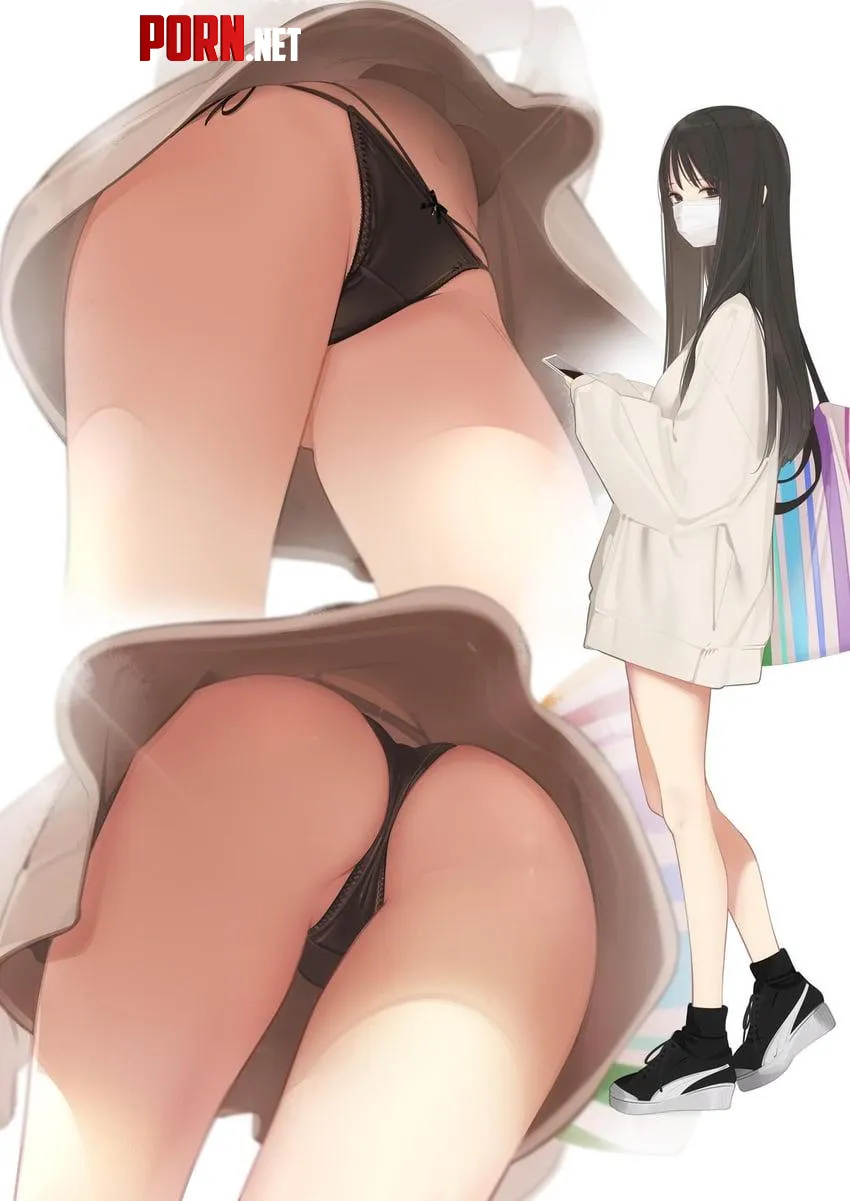 She wears black panties (ama mitsuki) by Somanycookies1