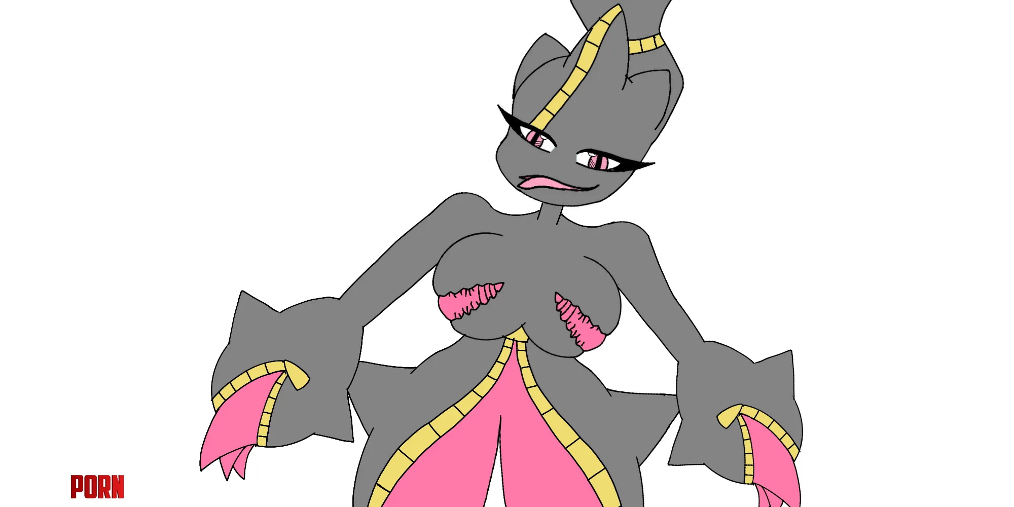 This is mega bannet lust. Instead of possessing a toy for anger this one did it for pure lust so she could enjoy the humans more. Her mega increases that with bigger boobs and better legs. by Amazing_Method_8348