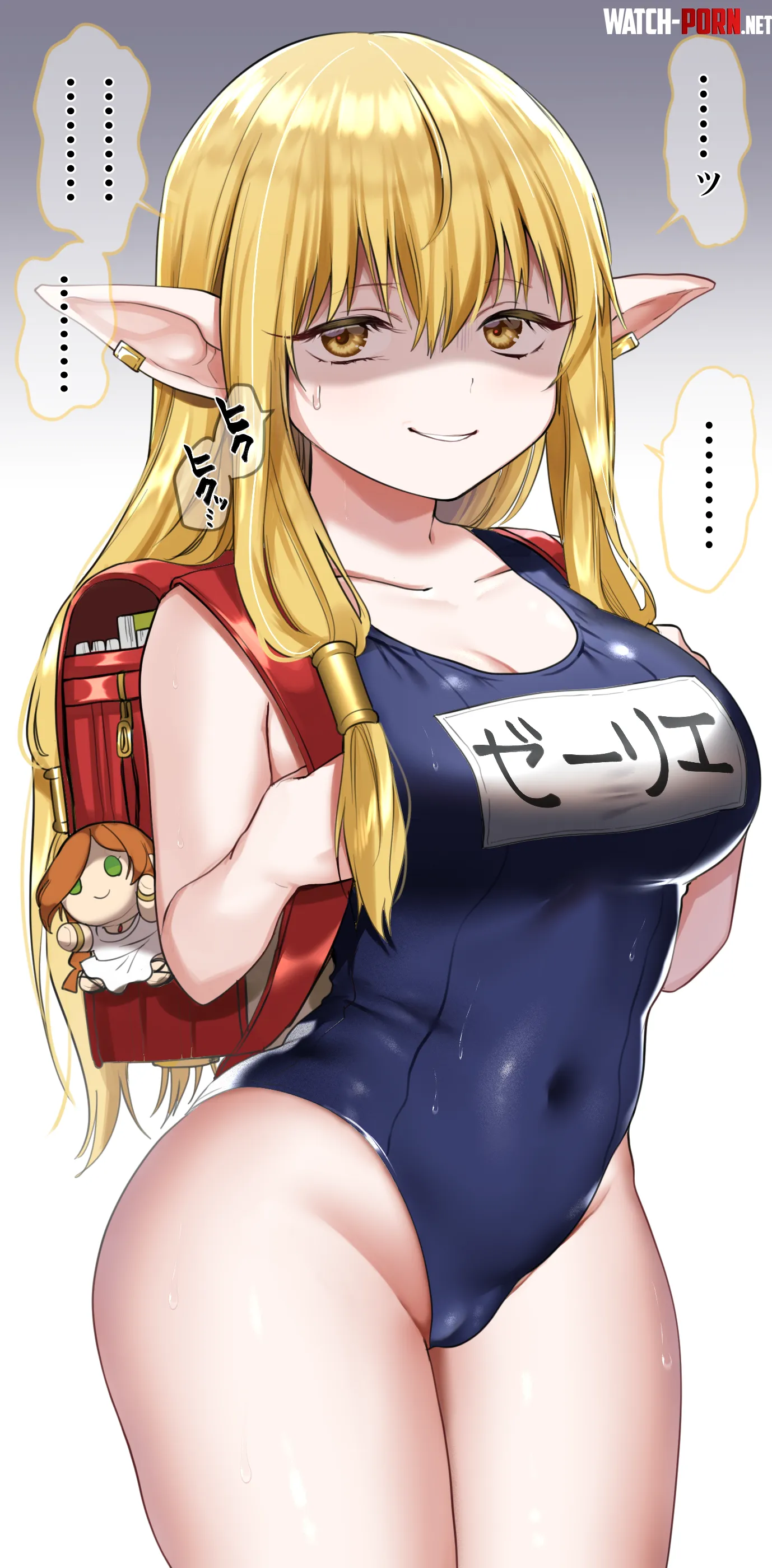 Serie in a school swimsuit [Sousou no Frieren] (かぜぱな) by Attacking_Diarrhea