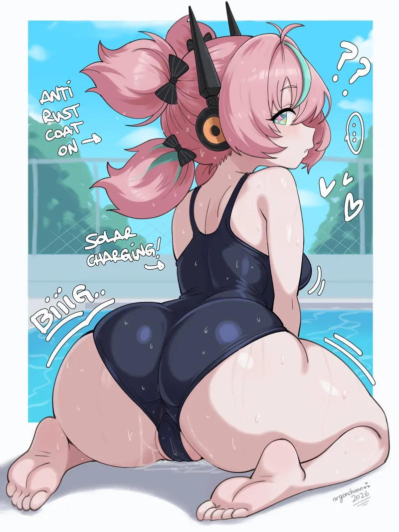 Thumbnail Poolside Charm: Aria's Swimsuit Adventure in zenless zone zero by Da_Darius