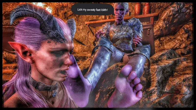 Thumbnail Admiring Lucky Nadira from Baldur's Gate 3 | rule34feet