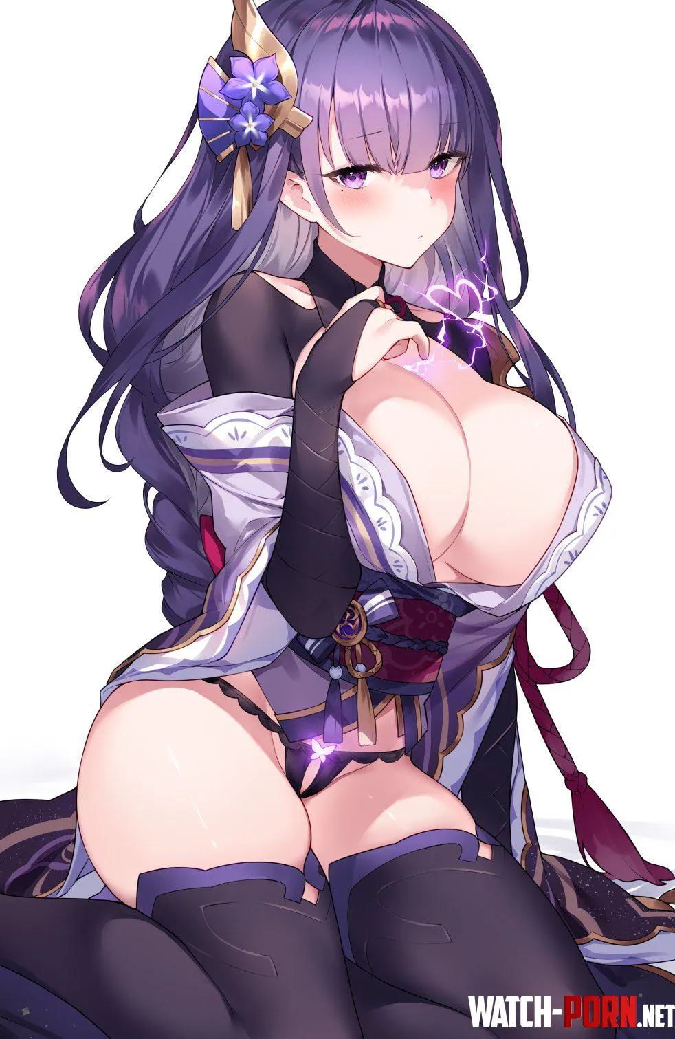 Raiden Shogun [Genshin Impact] (sora72iro_art) by konosubak