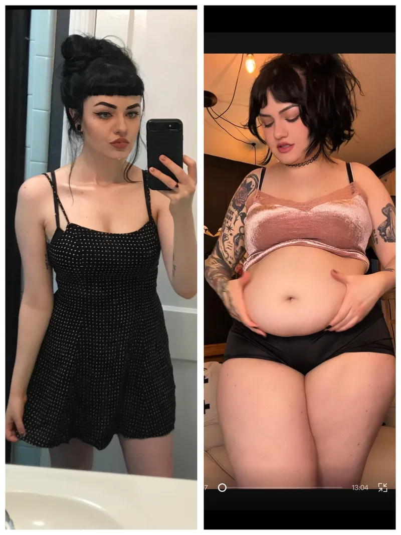 Thumbnail From stick to thiccc (2019 vs 2026) by curvygothgf in wgbeforeafter