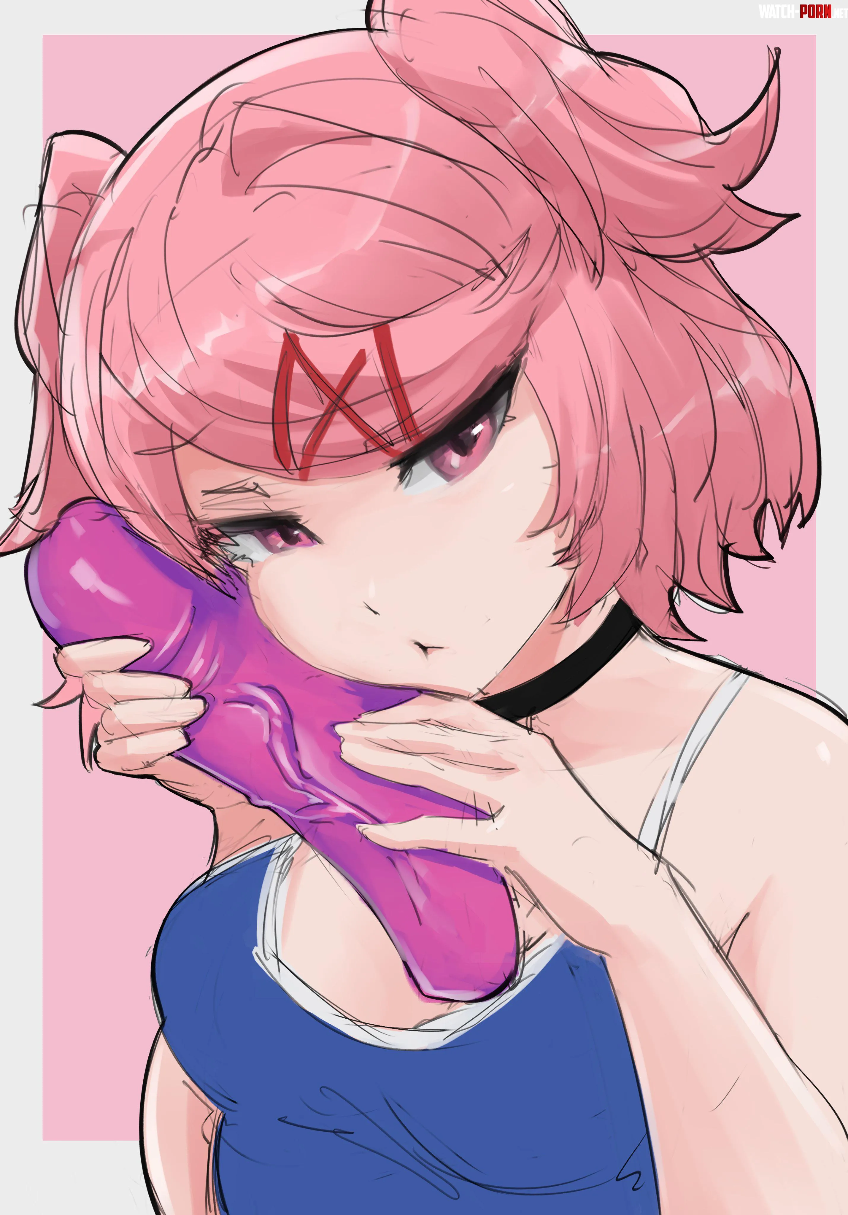 Natsuki doesn’t want to share her toy (Lu) by No_thoughts_anymore