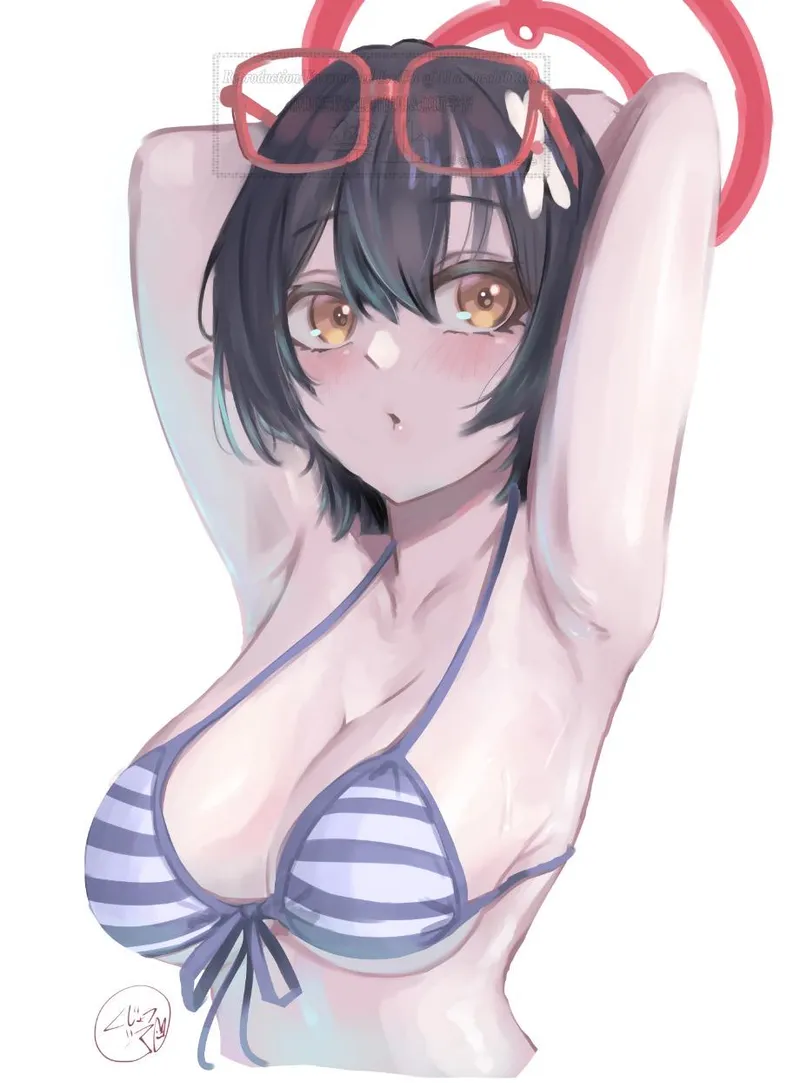 Thumbnail Blue Archive Beauty: Ayane's Swimsuit Glamour by McKnight94