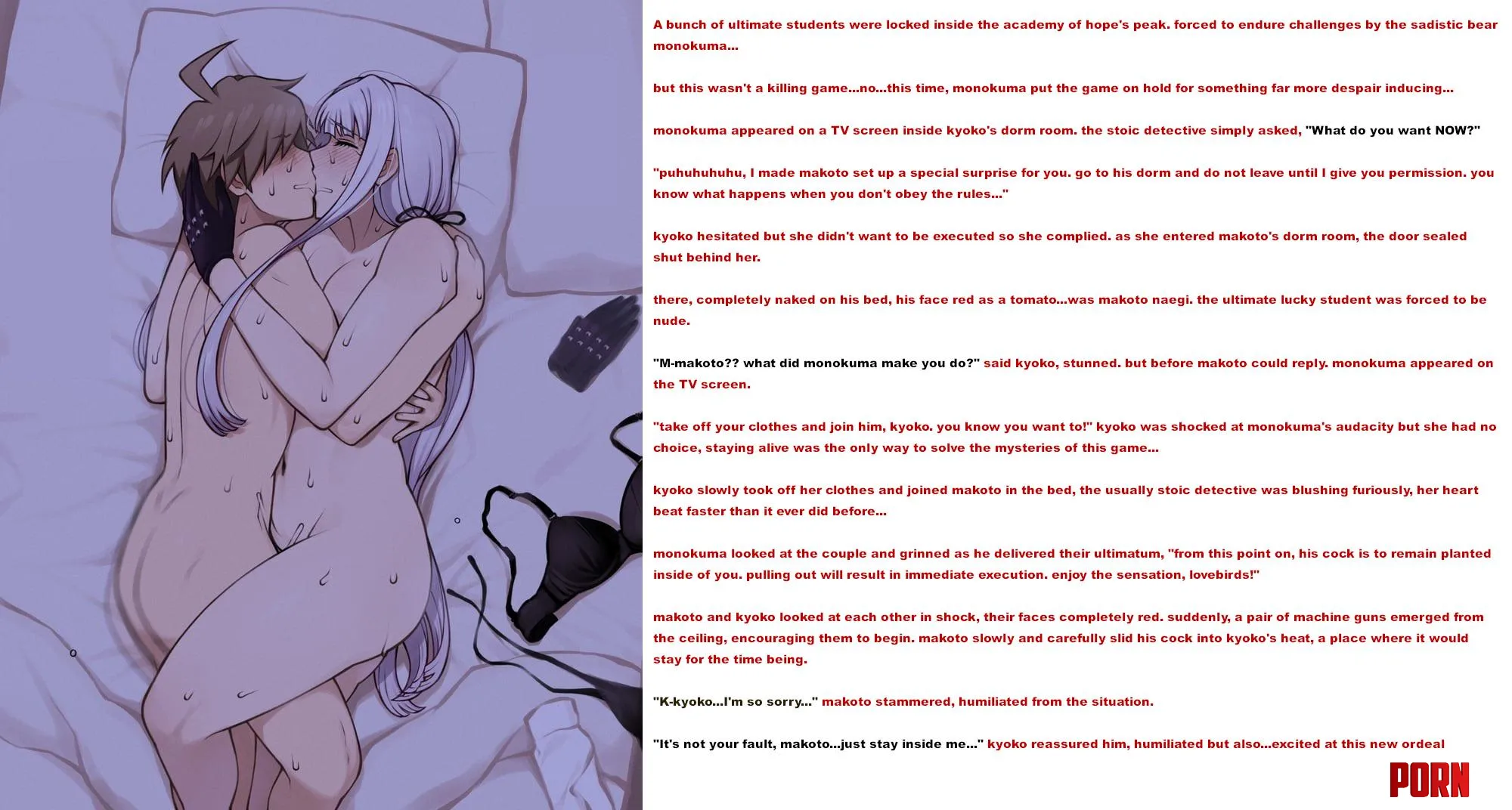 Makoto and Kyoko are forced together [Danganronpa] [Forced Partners] [Vaginal Penetration] [Hetero] by NSFWilliam69