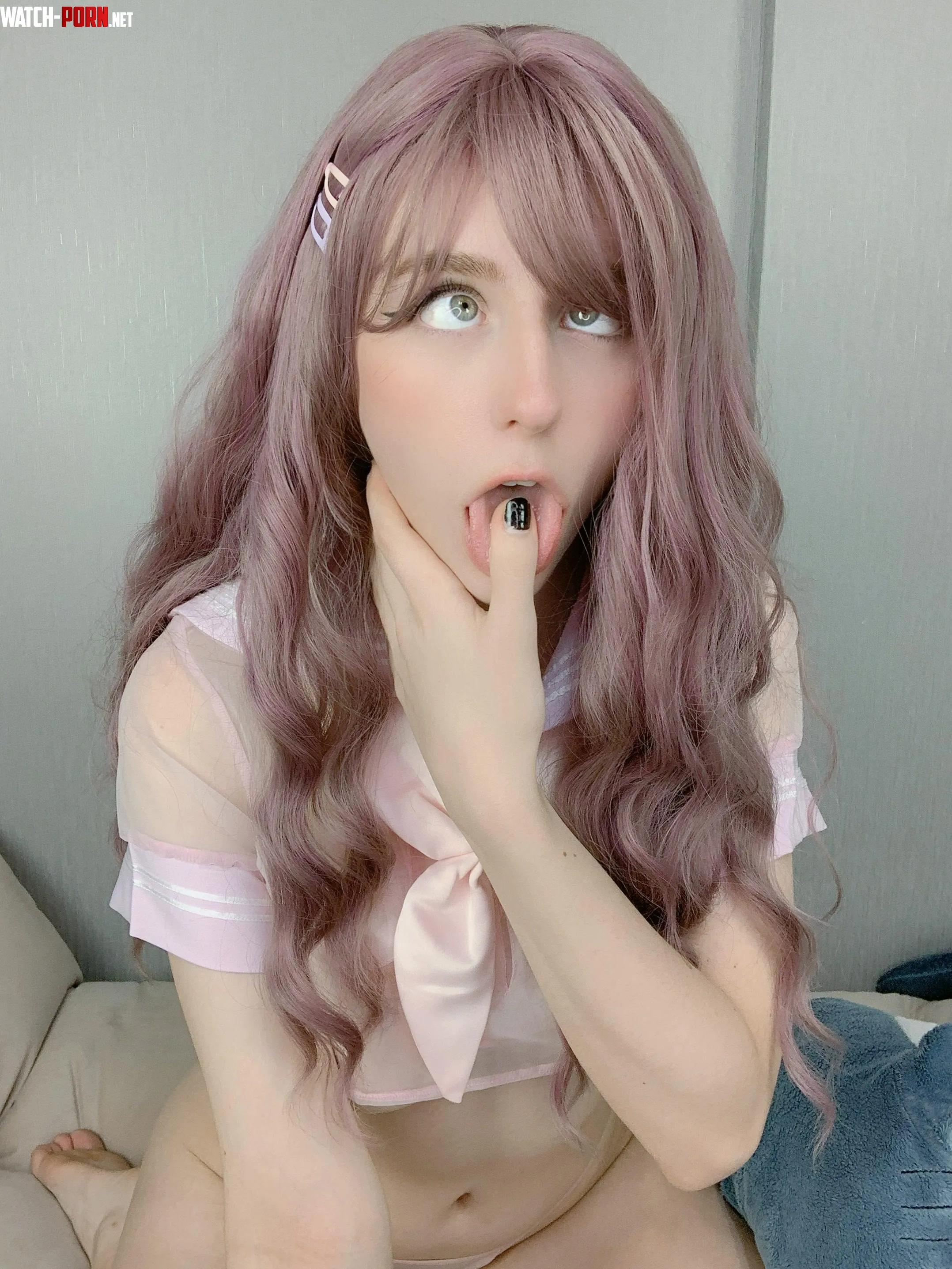 Lavender ahegao by CreamPetitee