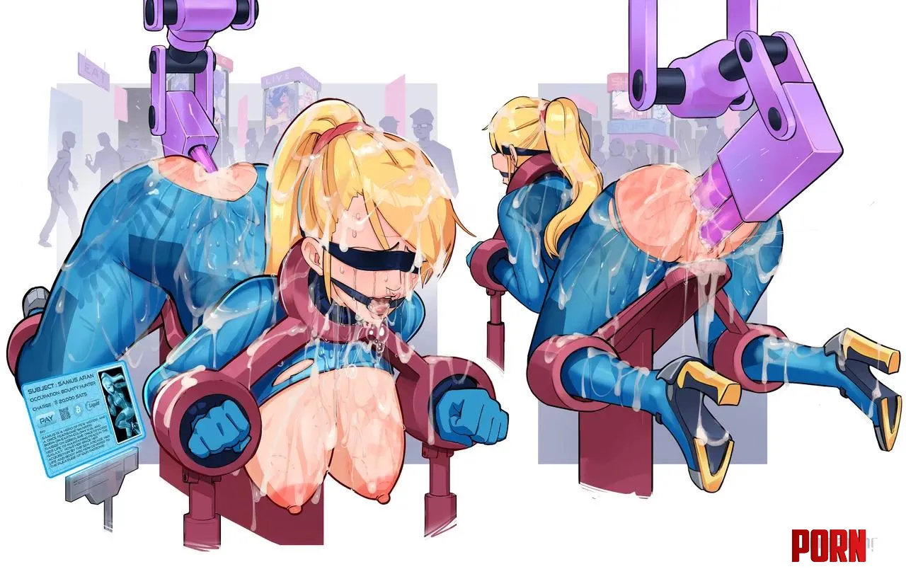 Samus and the machine by Somanycookies1