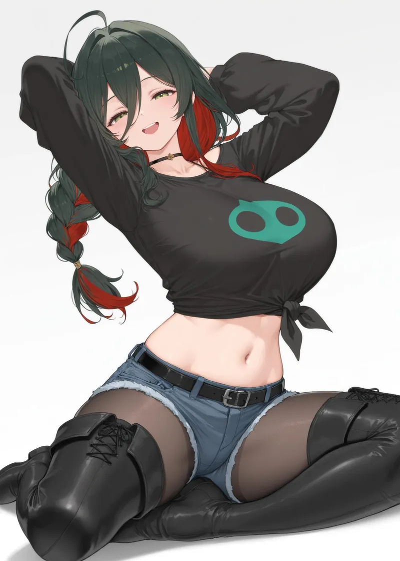 Thumbnail Sleek Style in 'Tied Up Shirt' by WoolsonDaSheep