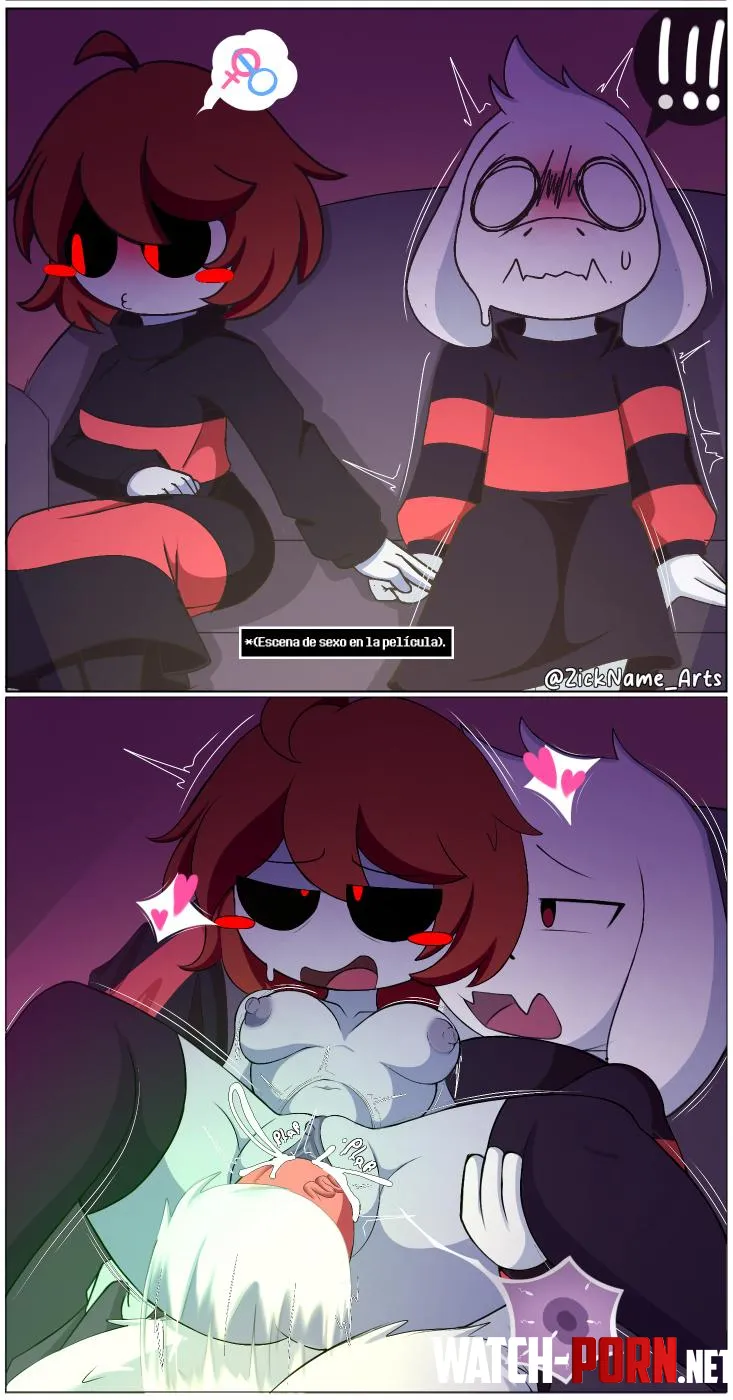 A movie and two brothers [player] [asriel] (ZickName_Arts) by Disastrous_Loss3218