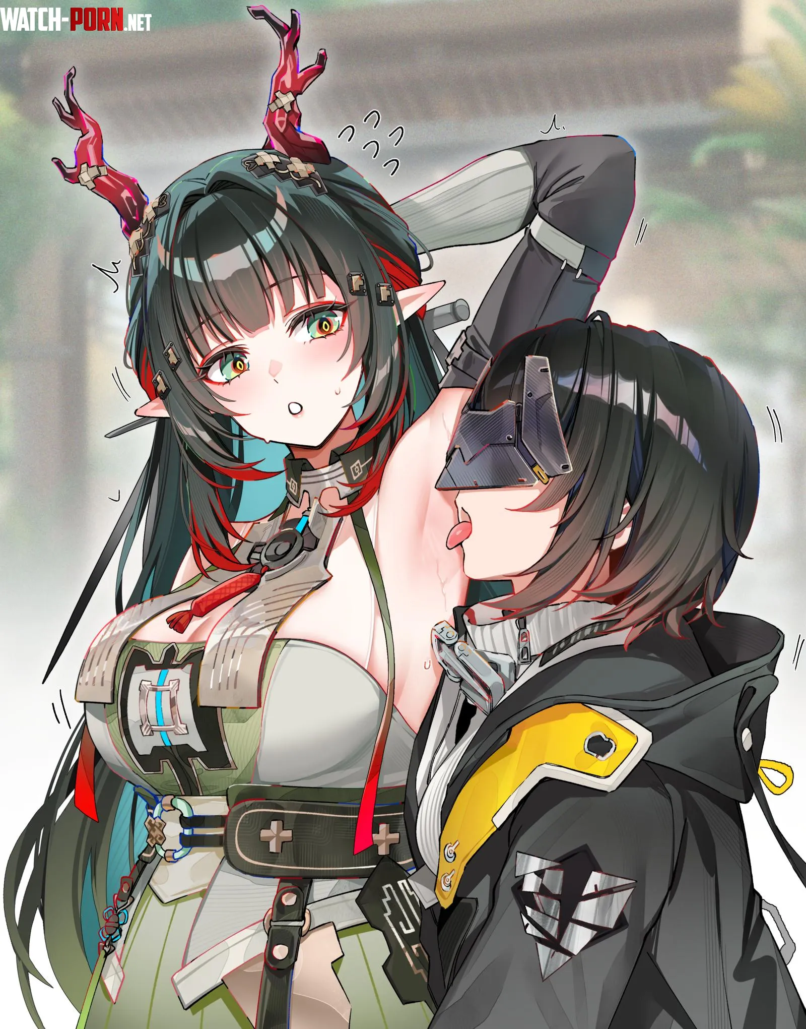 Licking Fangyi's armpit [Endfield] by xSaviour_N