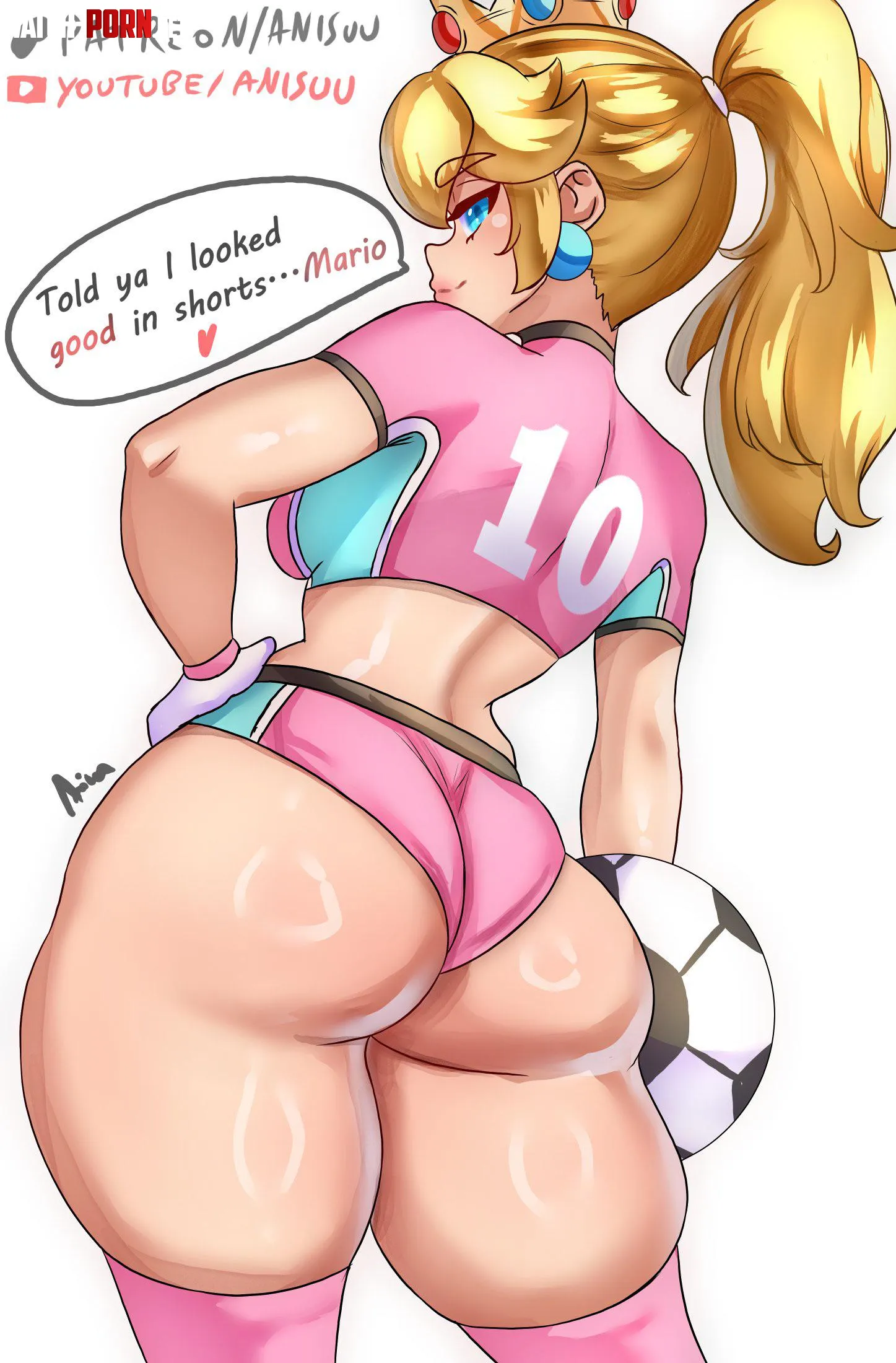Princess Peach’s royal booty (anisu) by No_thoughts_anymore